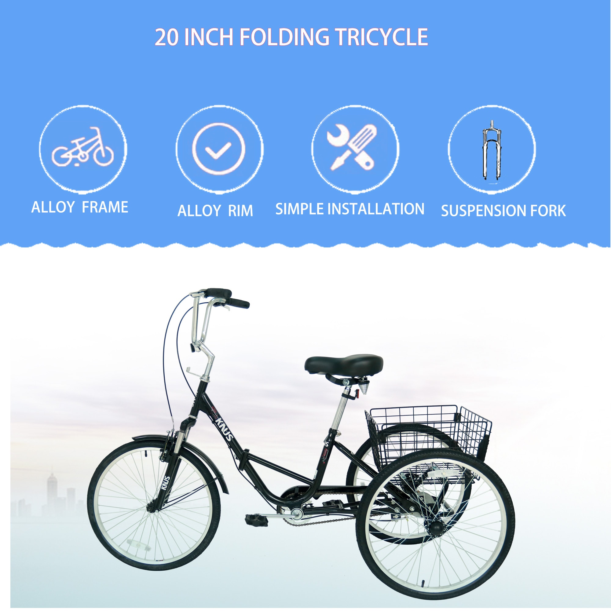 Popsport electric tricycle hot sale