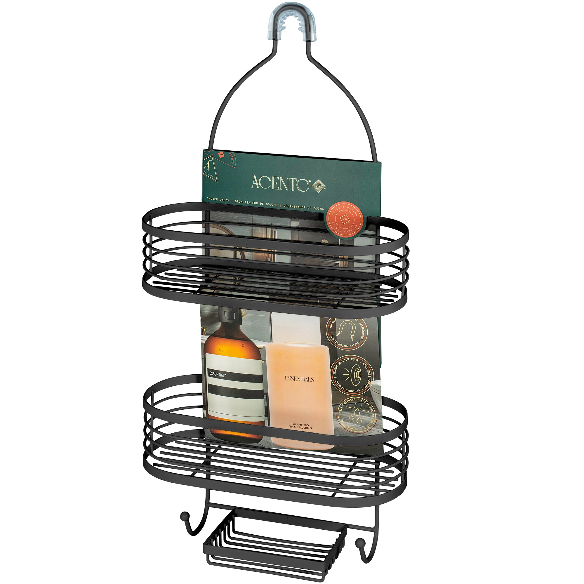 ACENTO SC421MBK Hanging-Shower-Caddies - View #6