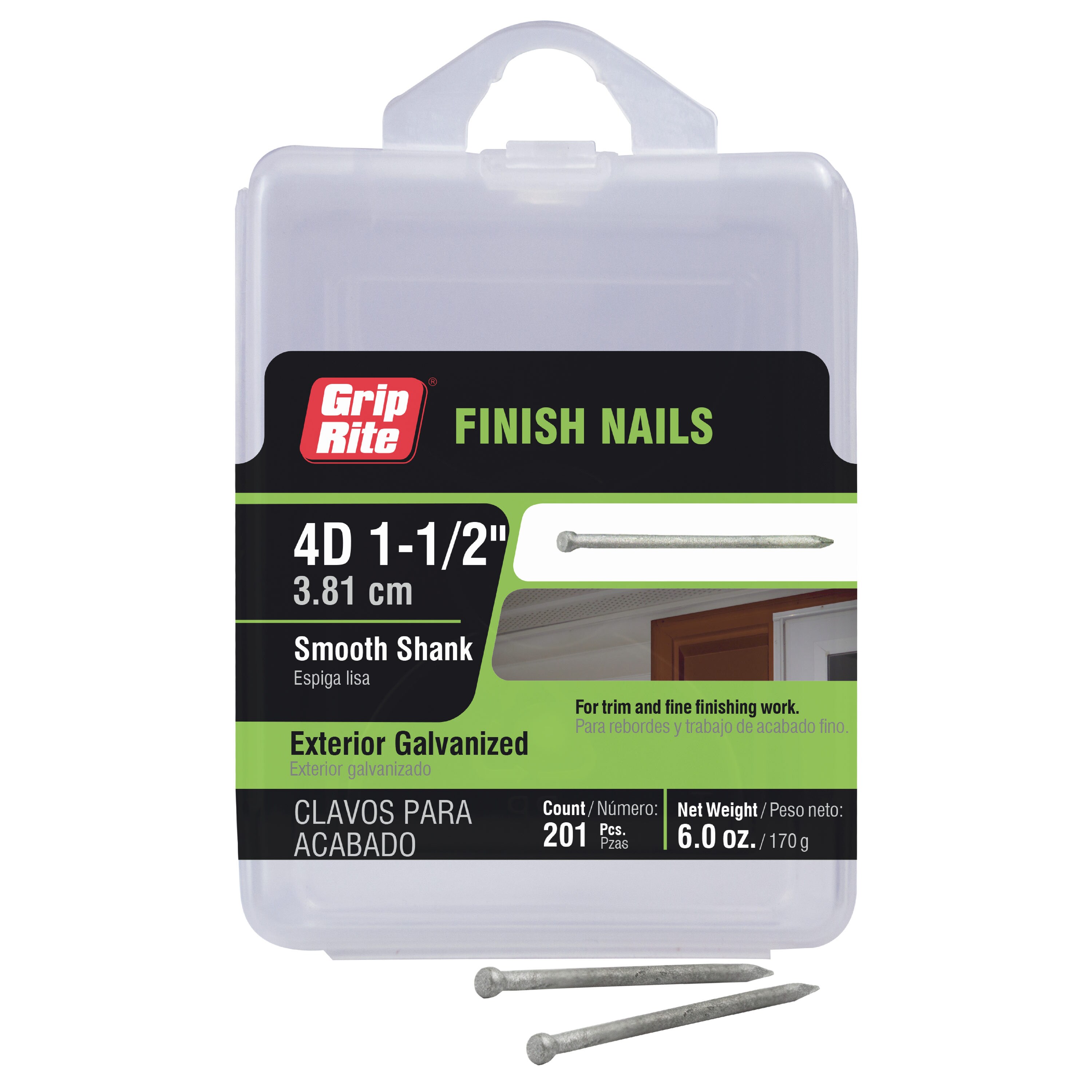 Metabo HPT 2-in 15-Gauge Angled Electro-Galvanized Collated Finish Nails  (4000-Per Box) in the Brads & Finish Nails department at Lowes.com