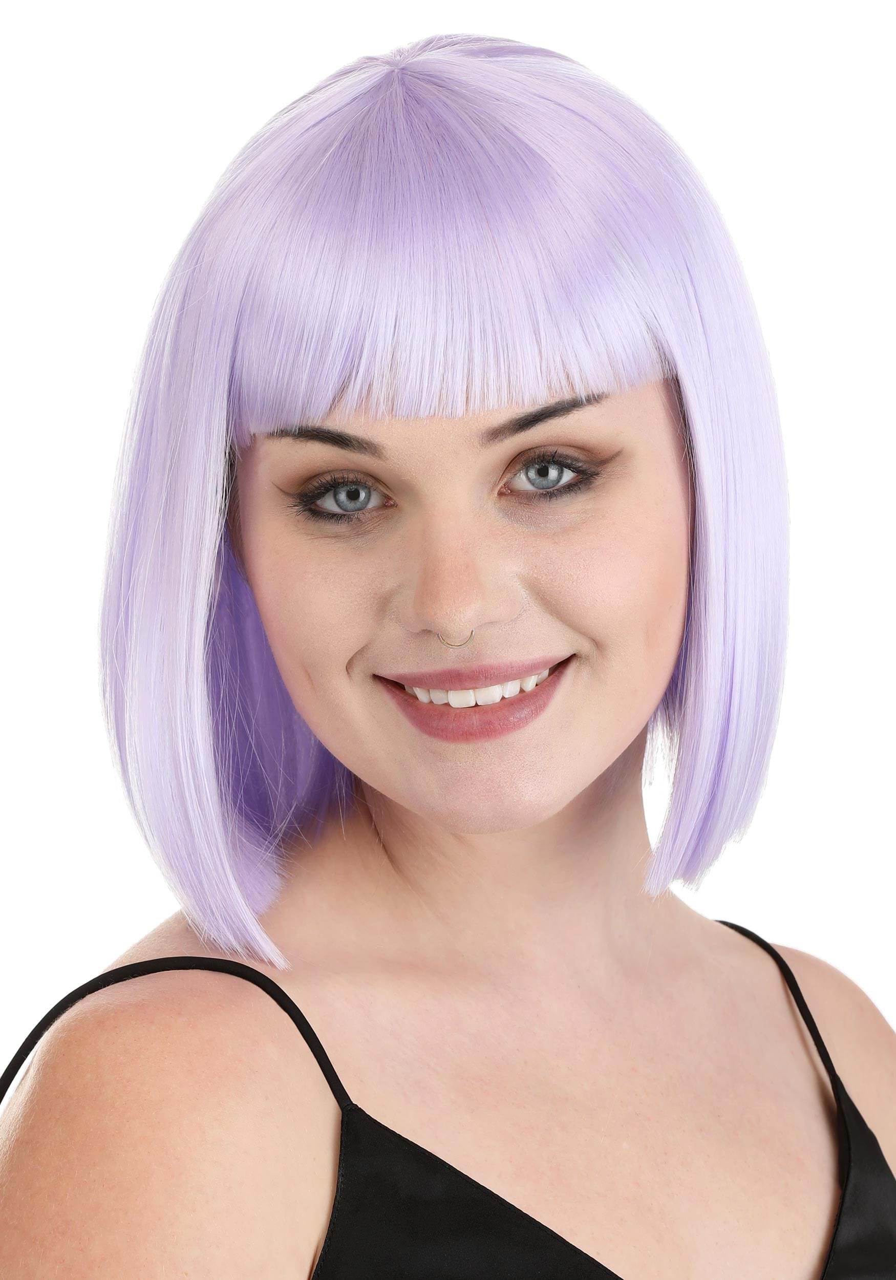 HalloweenCostumes.com FUN3668AD-ST FUN Costumes Light Purple Bob Wig Standard