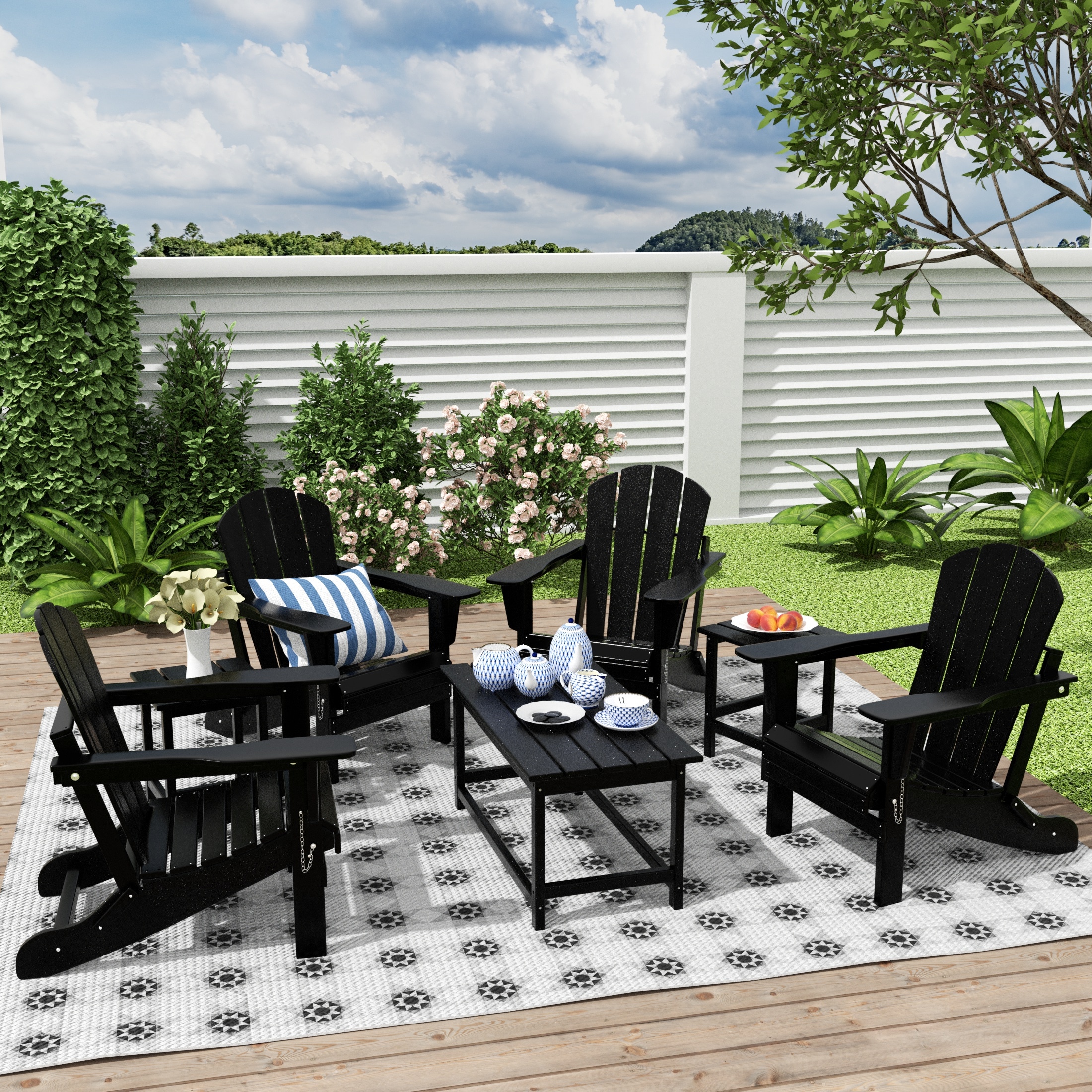 Westin Furniture 2001-CT-BK Patio-Tables - View #6
