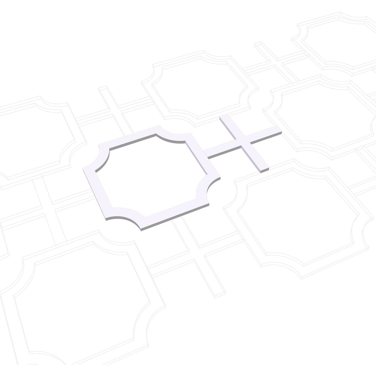 Medium White PVC Decorative Fretwork Wall Panels