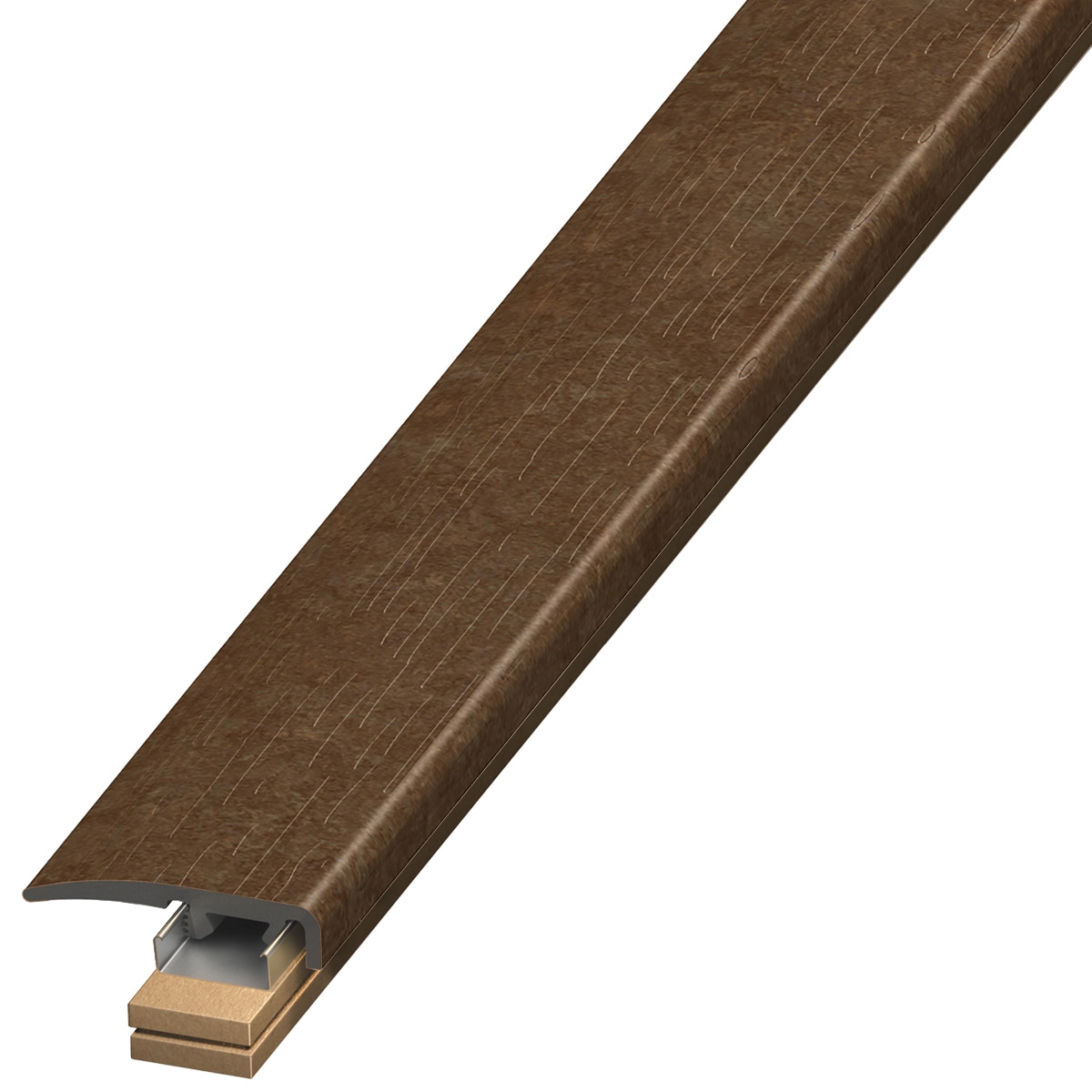 Versatrim SCAP-106926 Marmoleum Forbo-Marmoleum-Walnut 0.3125-in T x 1.375-in W x 94-in L PVC End cap