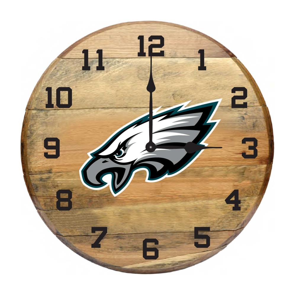 : ENJOYMYWOOD Handmade Wooden Wall Clock for Eagles