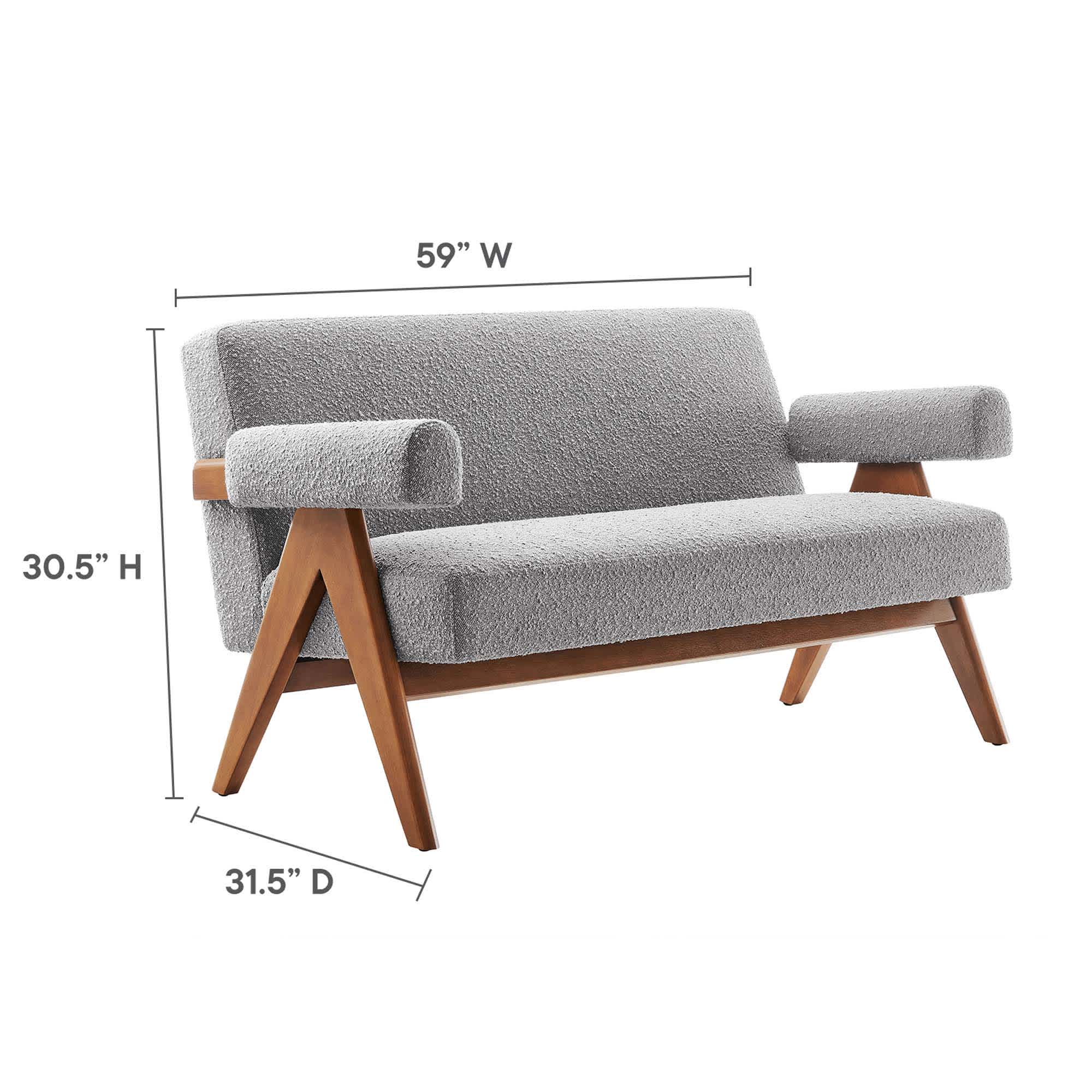 Modway EEI-6504-LGR Sofas-Loveseats - View #3