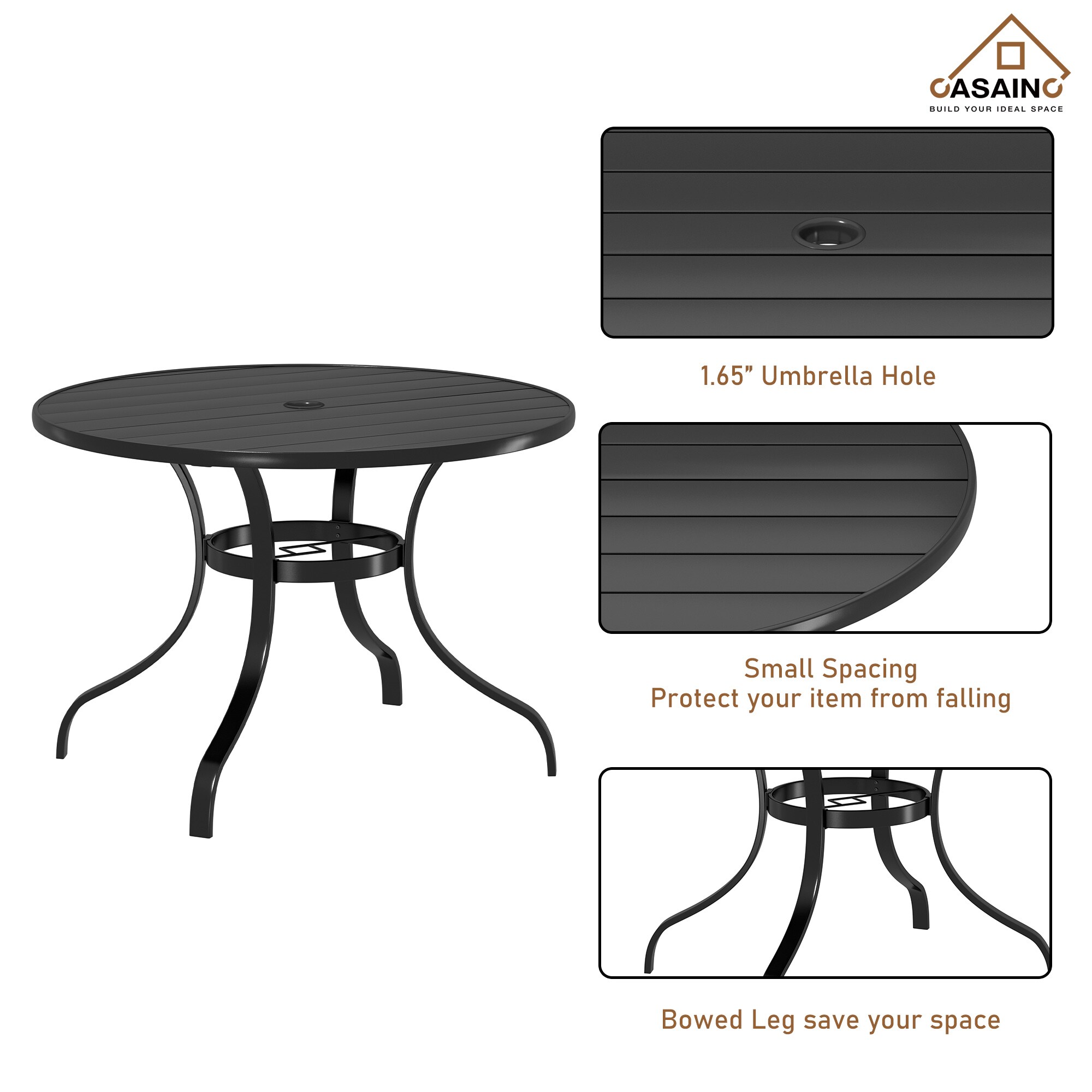 CASAINC CA-ORABQ126 Patio-Tables - View #5