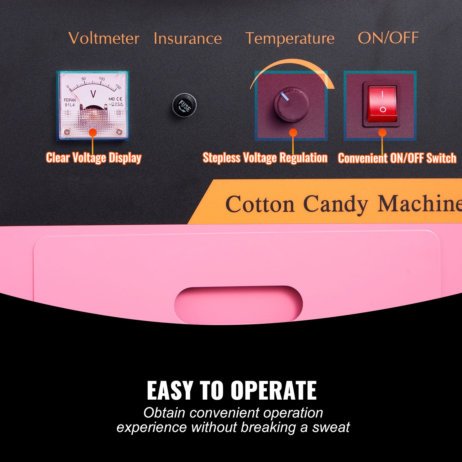 VEVOR SCTSMHTJFSWG11367V1 Cotton-Candy-Makers - View #3