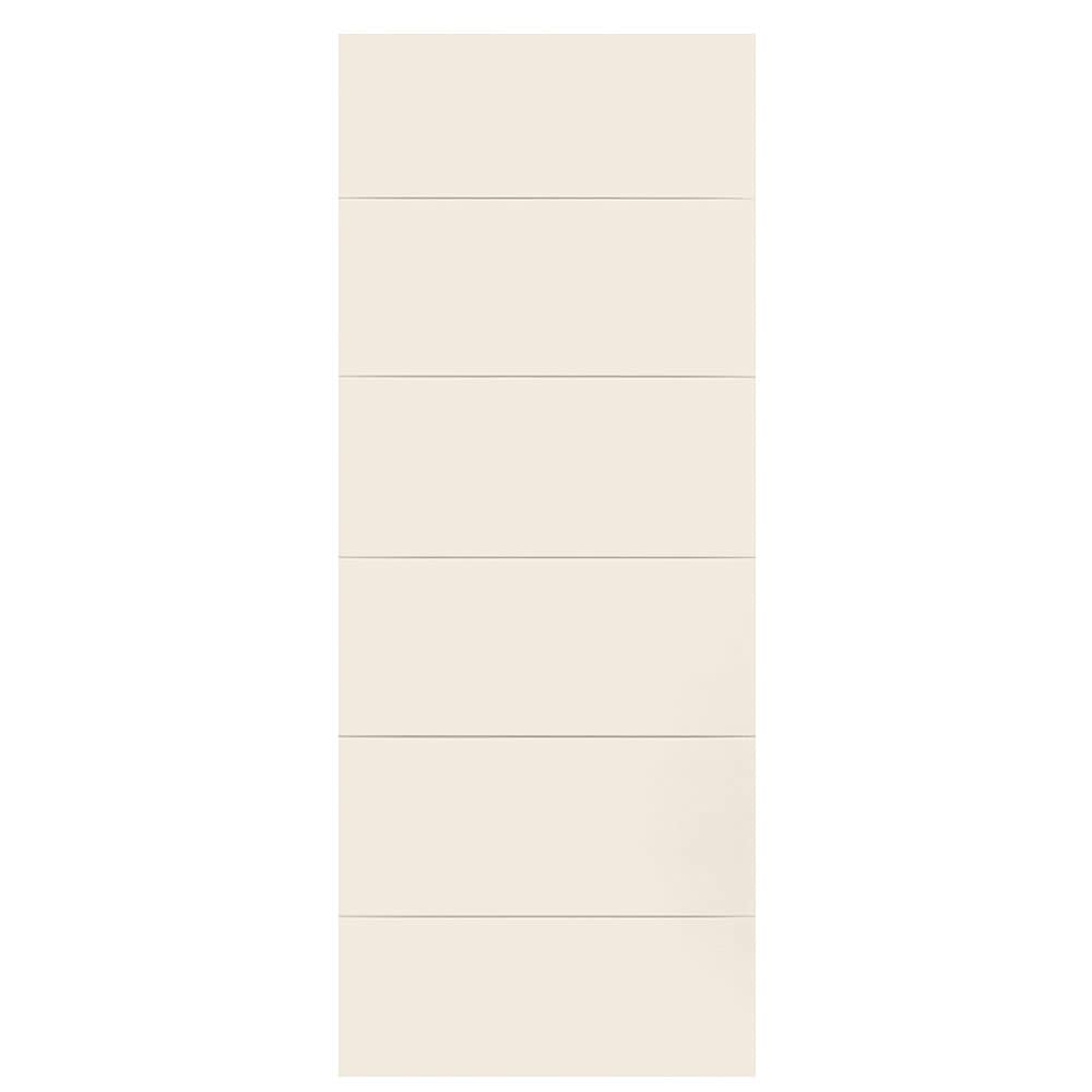 Masonite 1446510 Melrose 32-in x 80-in Moonglow Flush Smooth Hollow core Prefinished Molded composite Slab Door