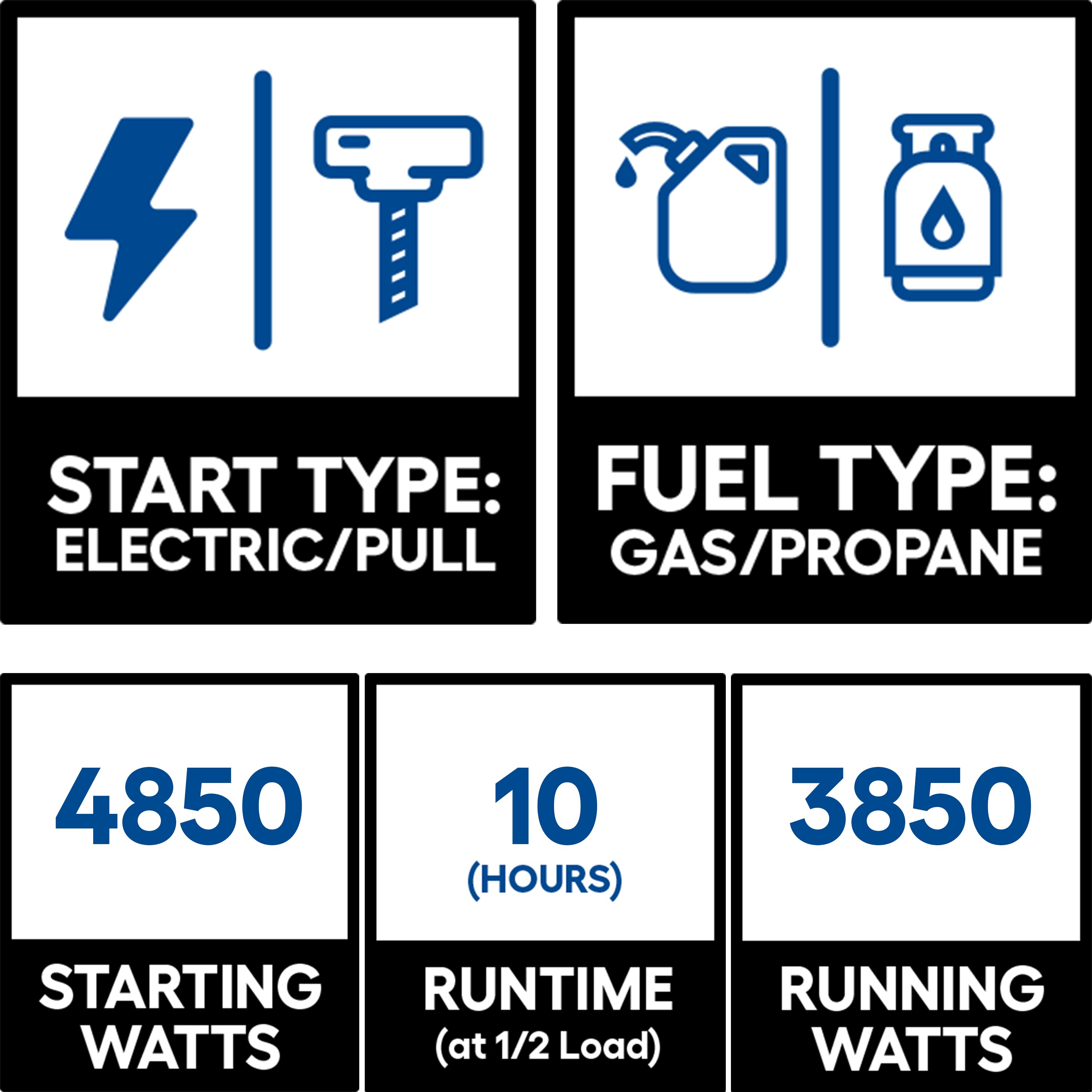DuroMax XP4850EH Portable-Generators - View #2