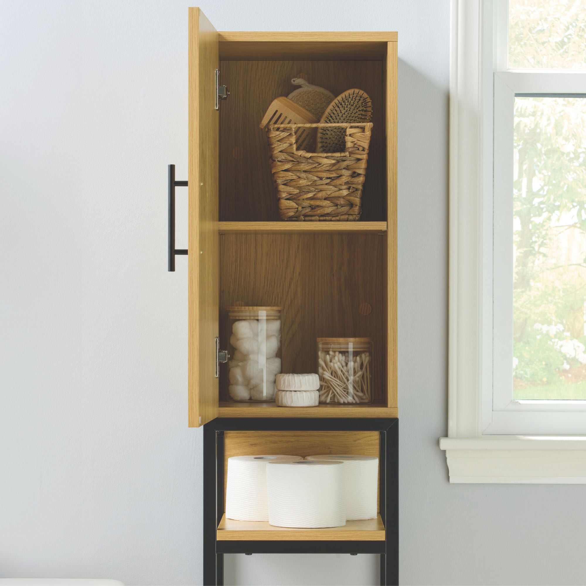 Style Selections 12-in W x 12-in D x 65-in H 4 -Tier Brown and