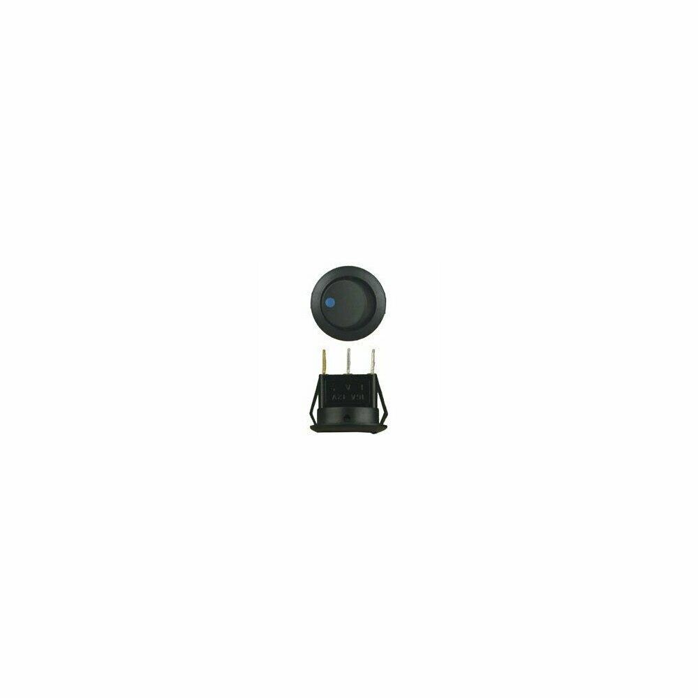  ZX9RTL49845 The by Metra Round Rocker Switch with Blue LED 5-Pack