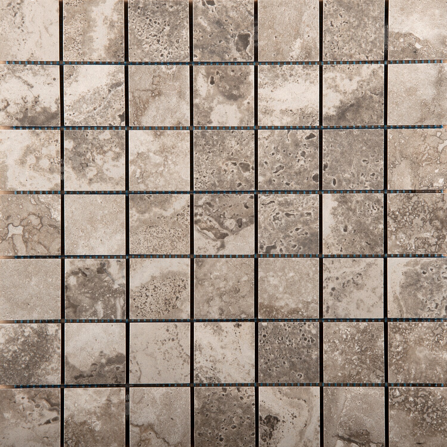 Emser F02HOMEGR1313MO2 HOMESTEAD Gray Porcelain Border Tile (Common: 13-in x 13-in; Actual: 13.07-in x 13.07-in)