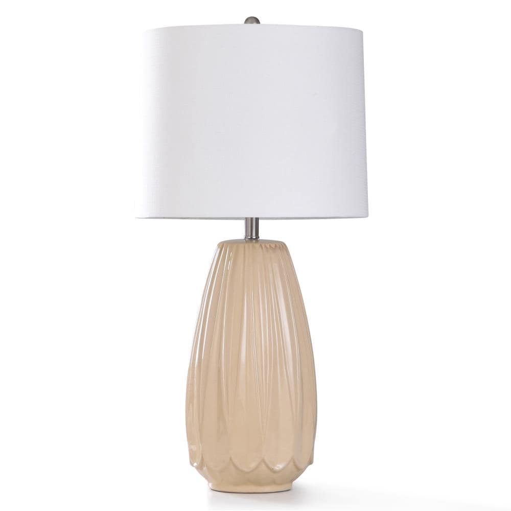 StyleCraft Home Collection L330014DS Colehill 32-in 3-Way Table Lamp with Linen Shade