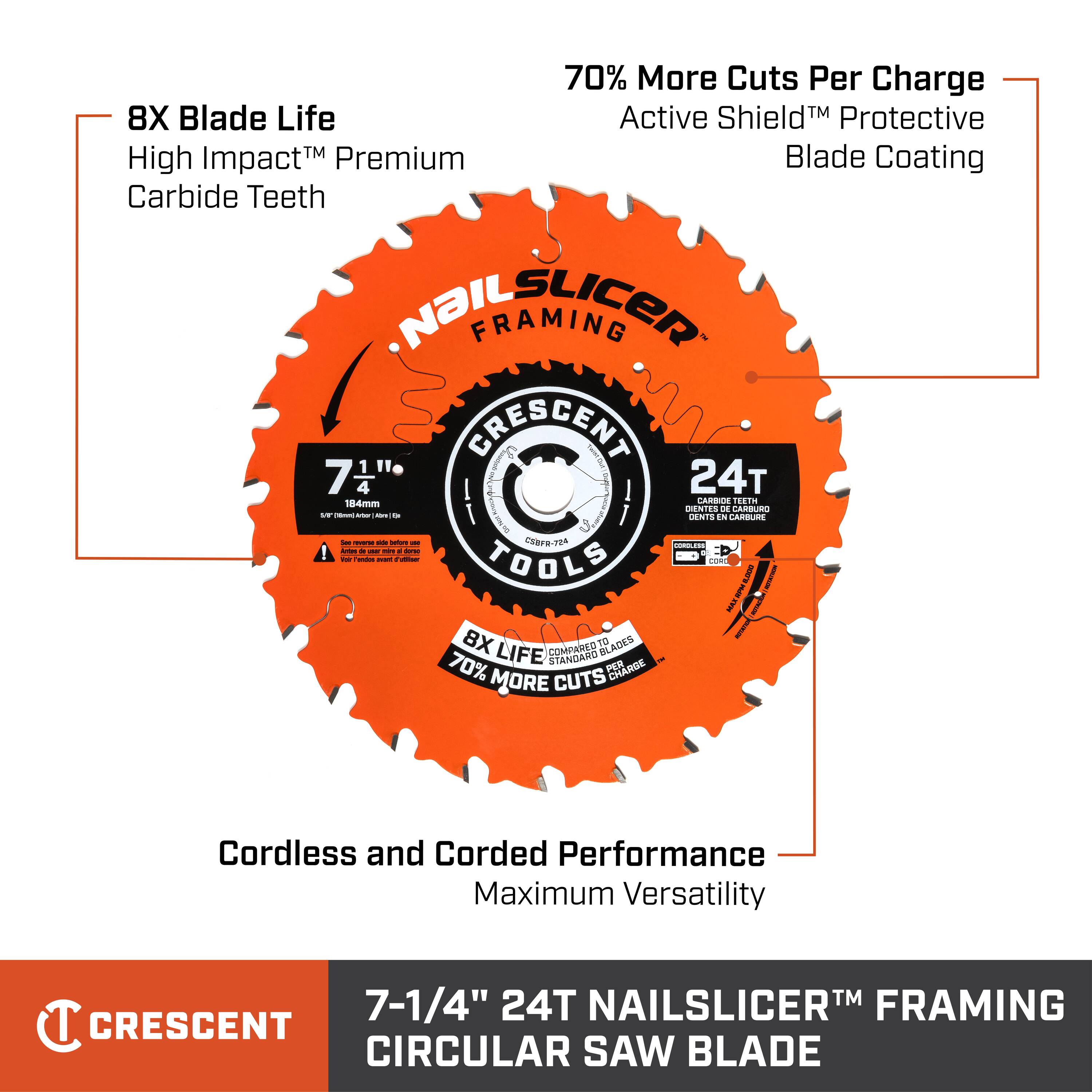 Crescent CSBFR-724-2 Circular-Saw-Blades - View #2