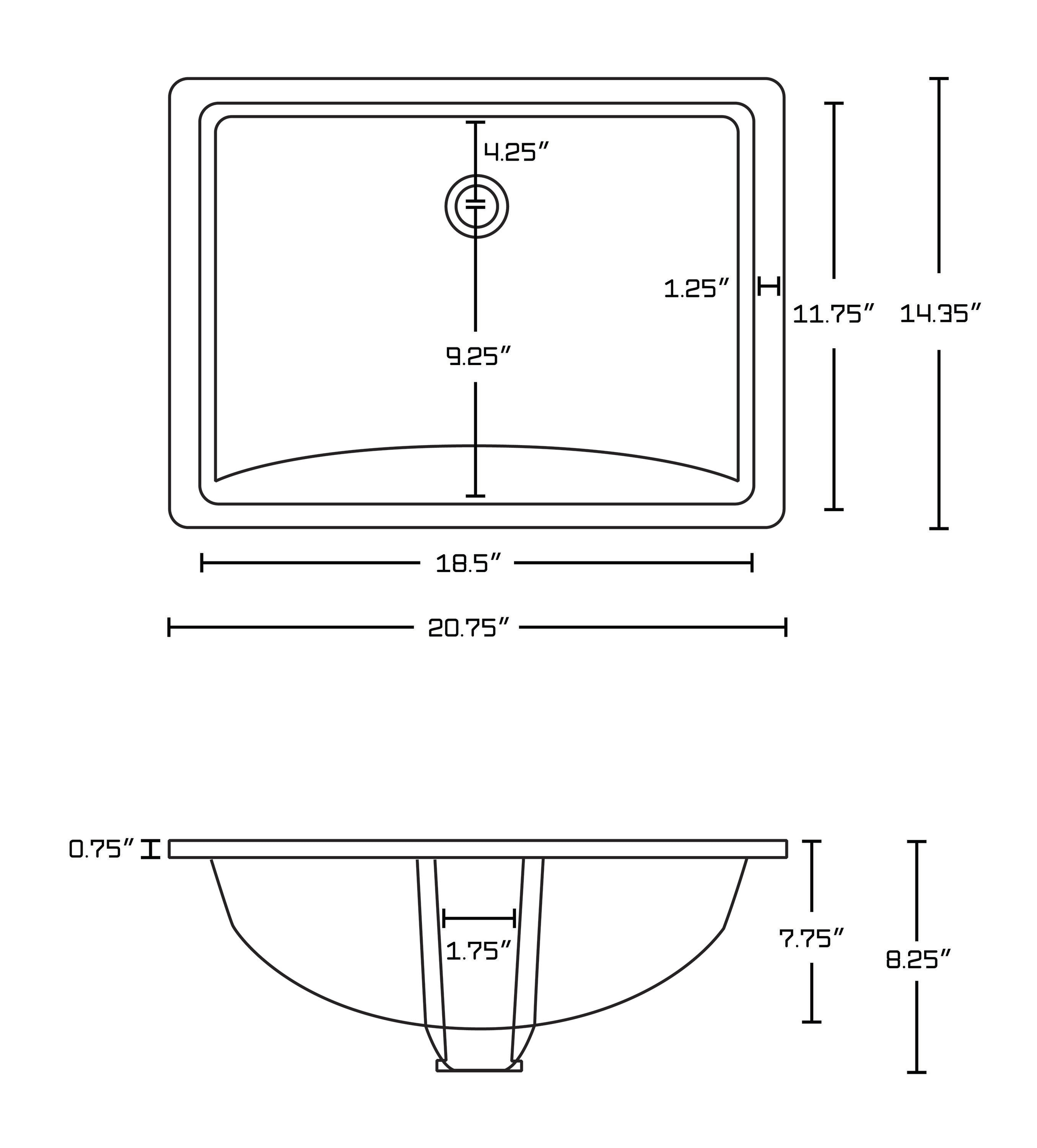 American Imaginations AI-12921 Bath-Sink - View #2