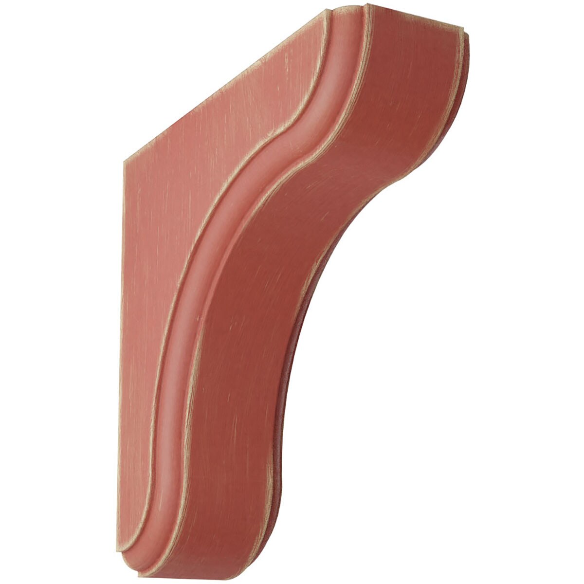 Ekena Millwork BKTWD02X06X06EARD Eaton 1-3/4-in x 5-1/2-in x 5-1/2-in Rubberwood Red Wood Standard Bracket