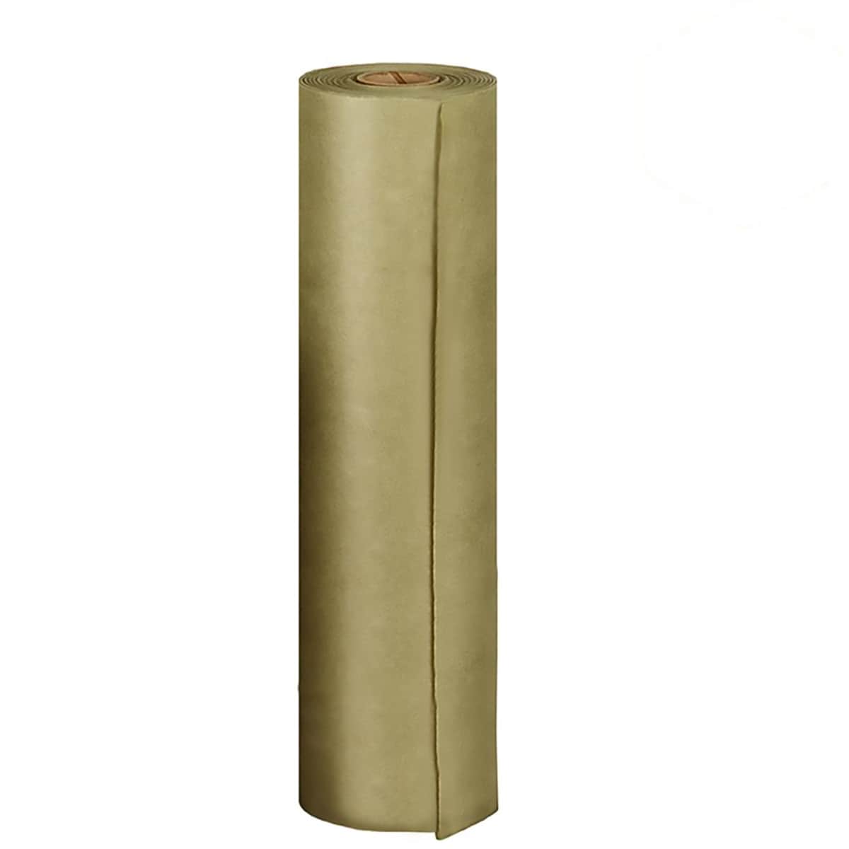 Pre-Taped Brown Masking Paper 24 inchx50' for Painting Tape and Drape Painters Paper, Paint Adhesive Protective Paper Roll for Car, and Furniture