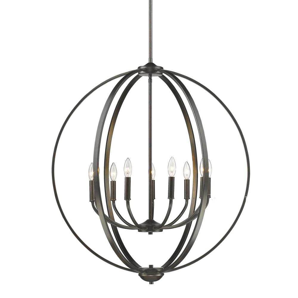 Golden Lighting Colson 9-Light Etruscan Bronze Modern/Contemporary Dry ...