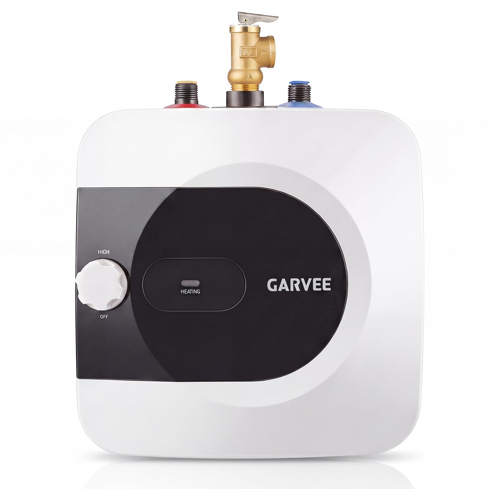 Garvee 4 Gallon 120V Electric Mini Tank Water Heater Under Sink 1500W Point of Use Storage Heater for Kitchen Bathroom RV and Mobile Home White
