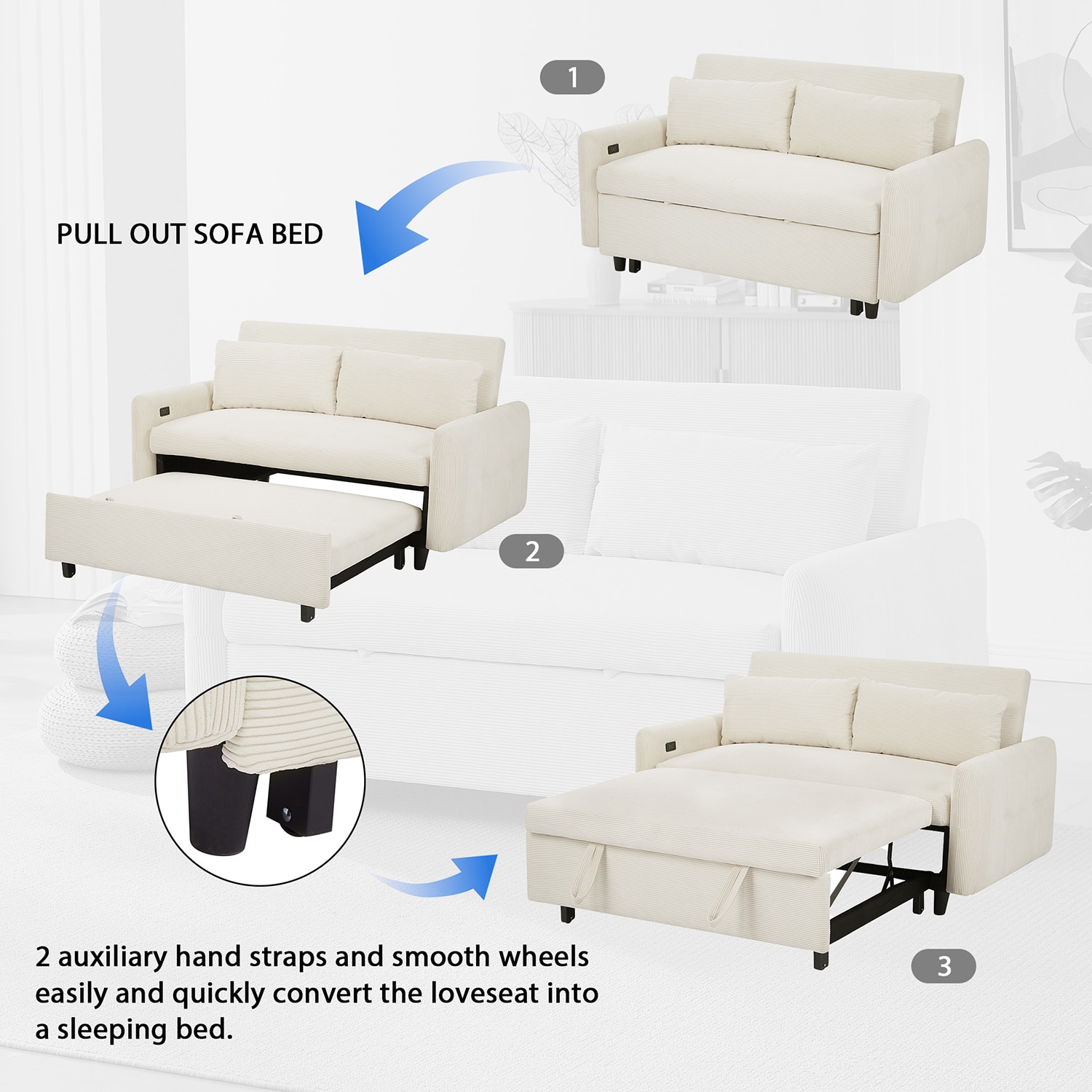 GZMR GZ-N71509AAB Sofas-Loveseats - View #3