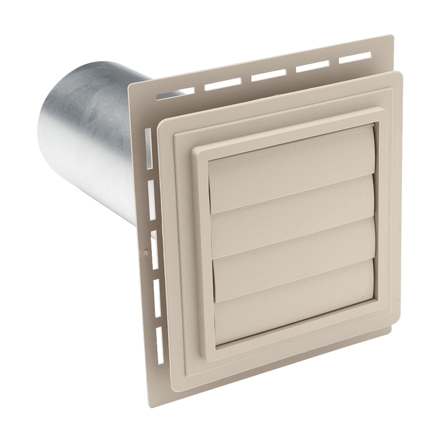 Ply Gem 242881 4-Inches Dia Plastic Louvered Dryer Vent Hood