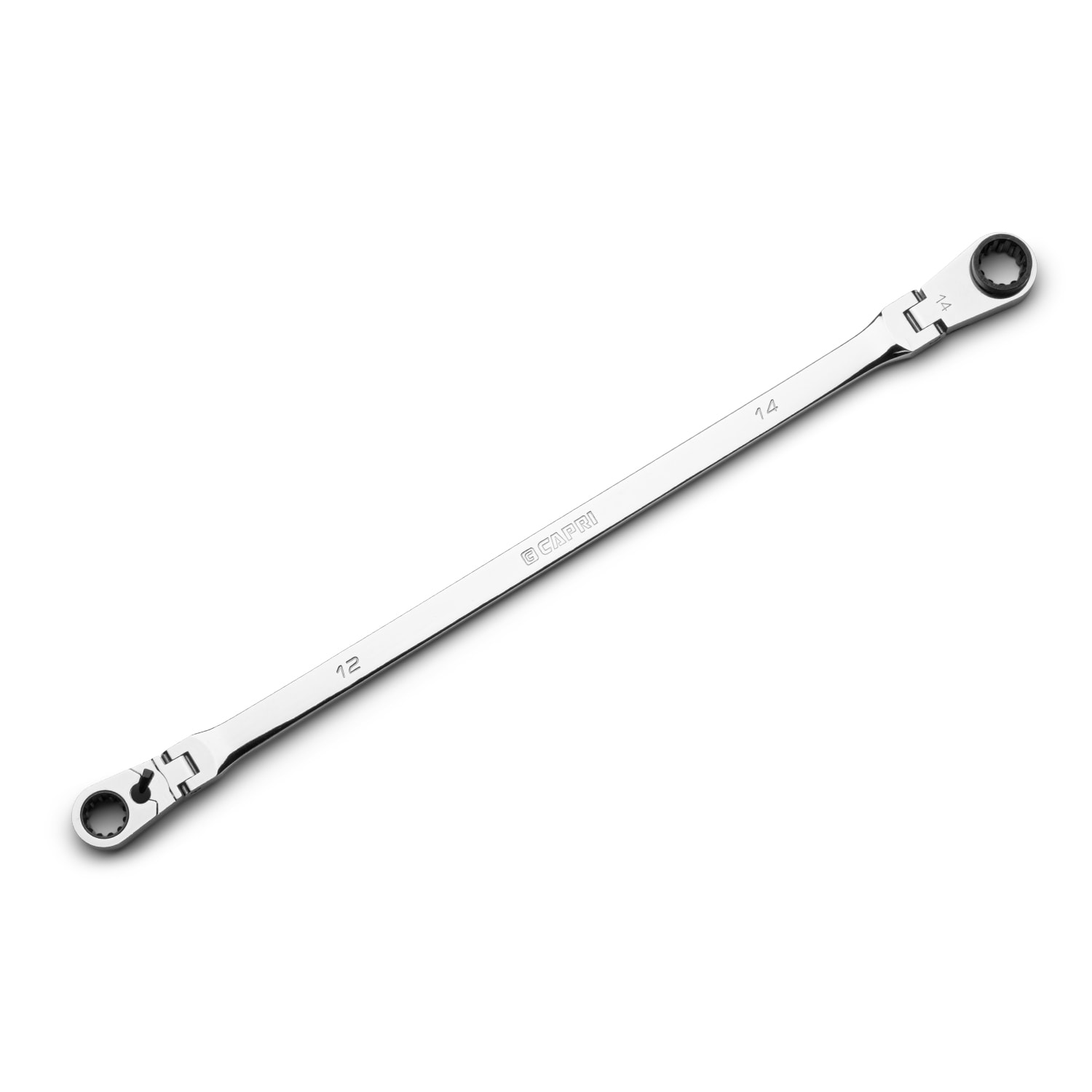 Capri Tools 12mm x 14mm Metric Flexible Head Ratchet Wrench #CP11890-1214