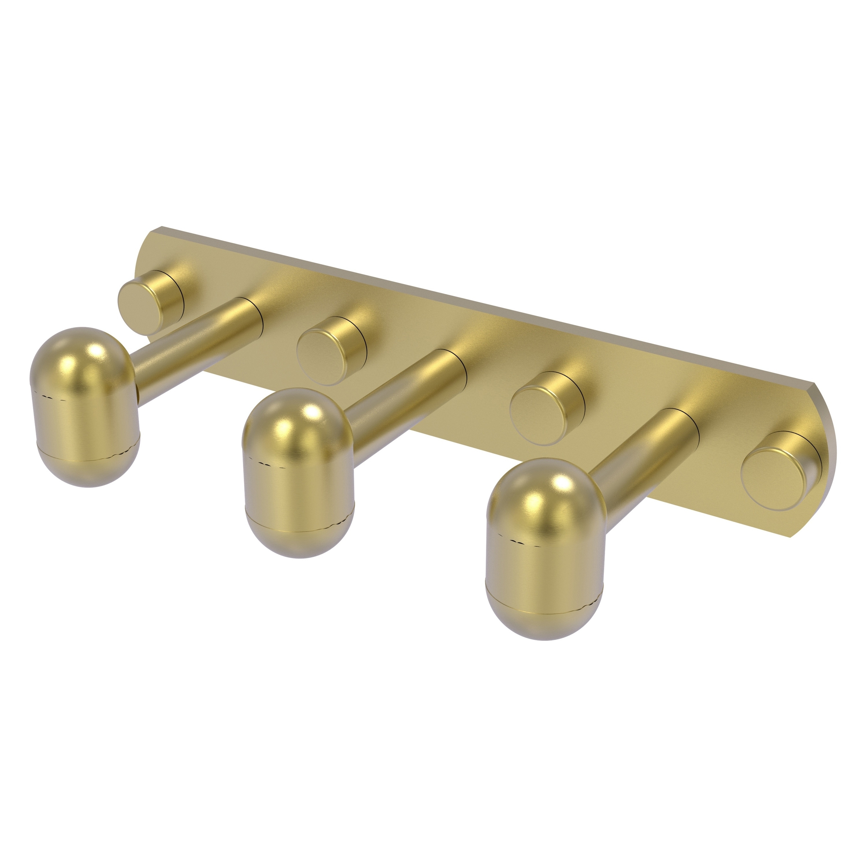 Allied Brass TA-20-3-SBR Tango Satin Brass Triple -Hook Wall mount Towel Hook