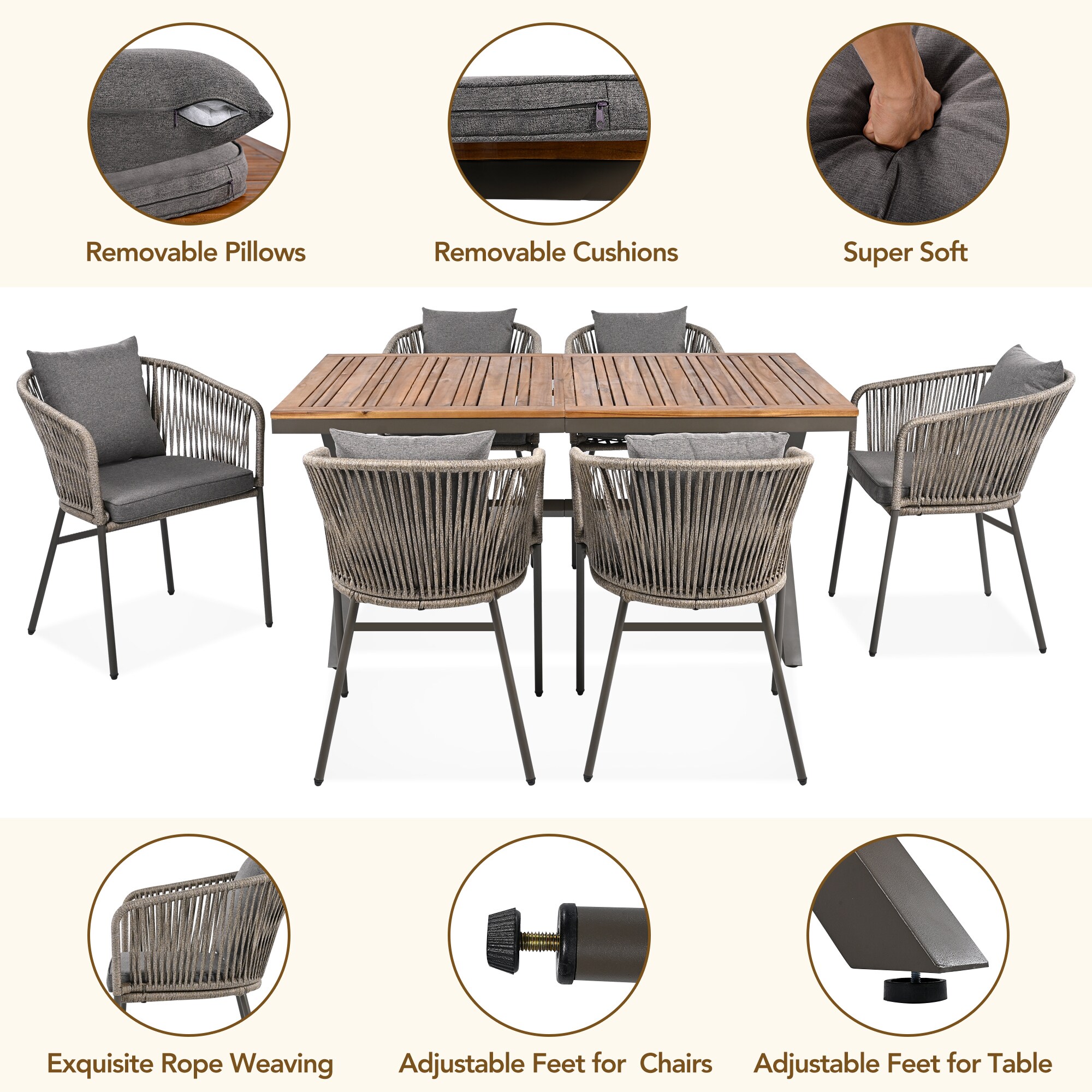 Bybafun YA3800253 Patio-Dining-Sets - View #7
