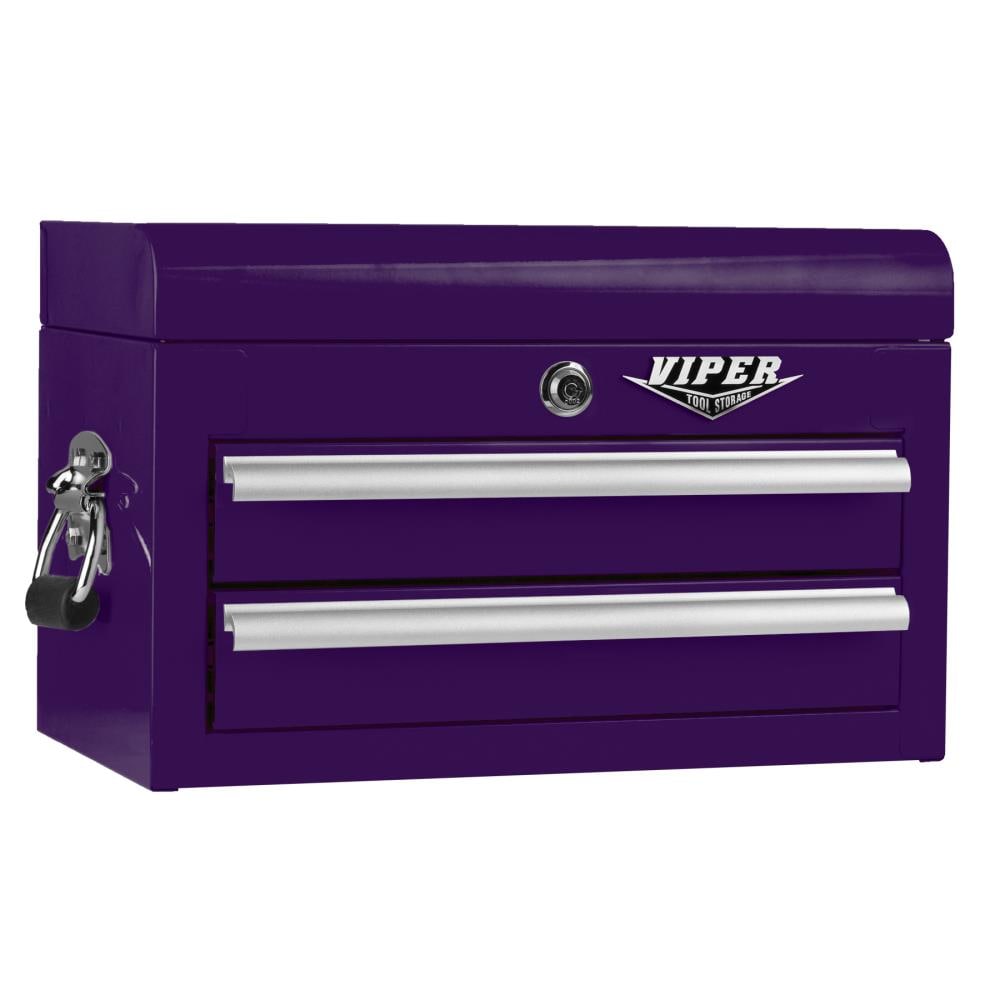Viper Tool Storage 18-in W x 11.5-in H 2-Drawer Steel Tool Chest (Purple)  in the Top Tool Chests department at