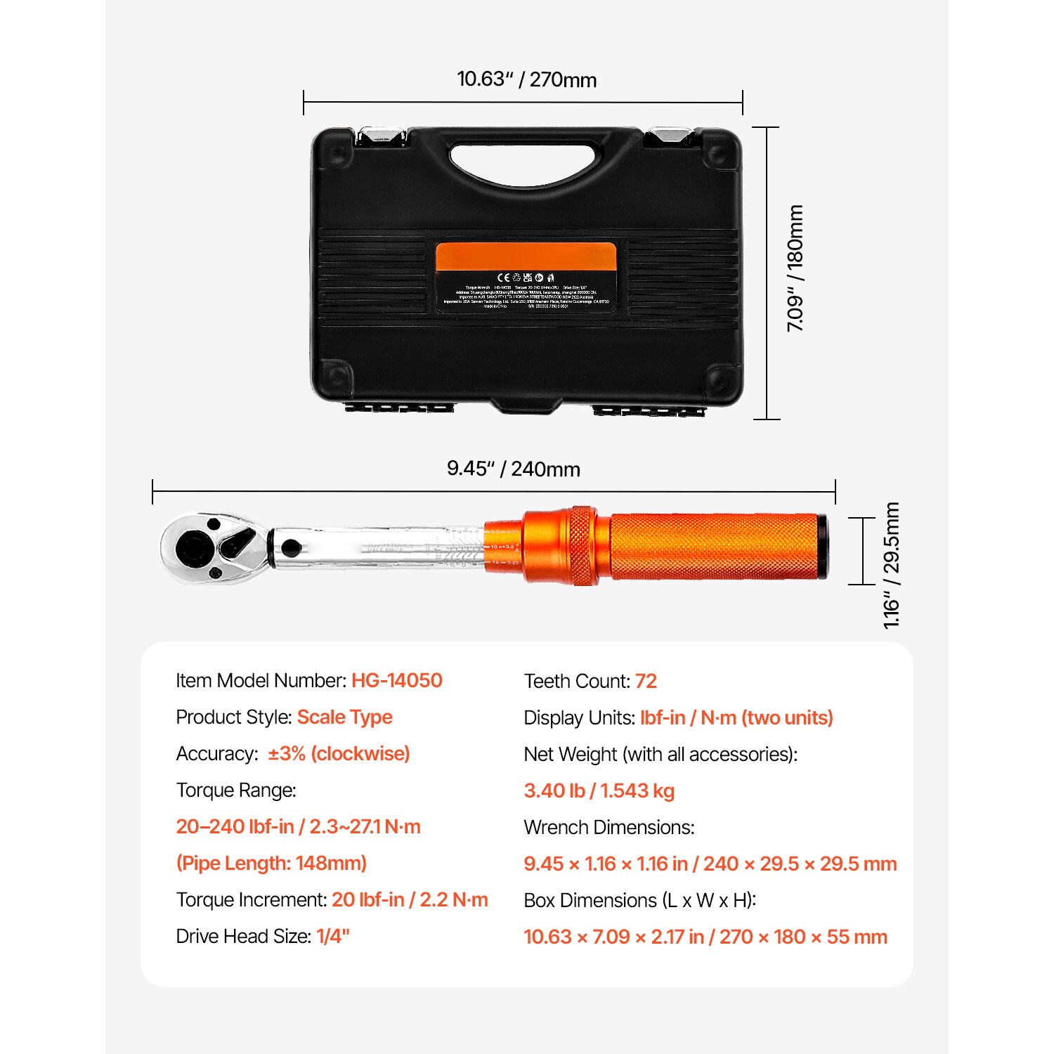 VEVOR SCDJSNLBS10207578V0 Torque-Wrenches - View #7
