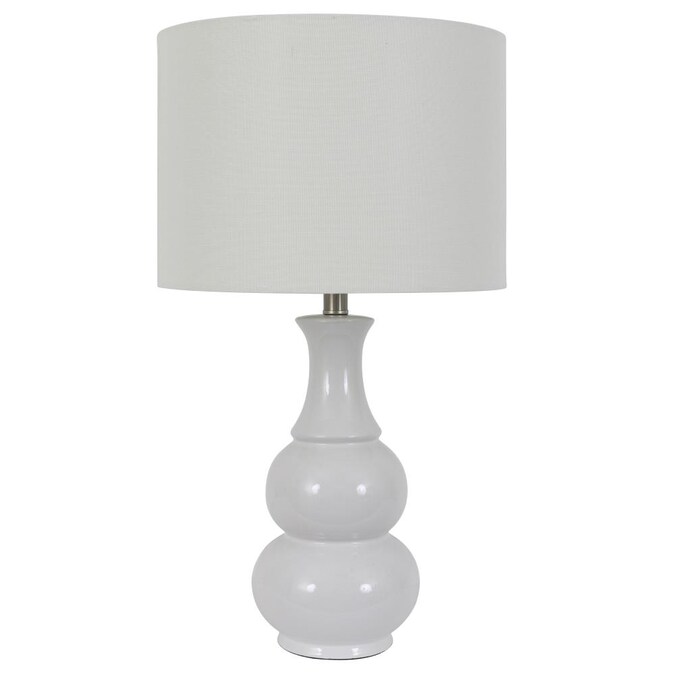 Decor Therapy 26 5 In High Gloss White, How High Should Table Lamps Be