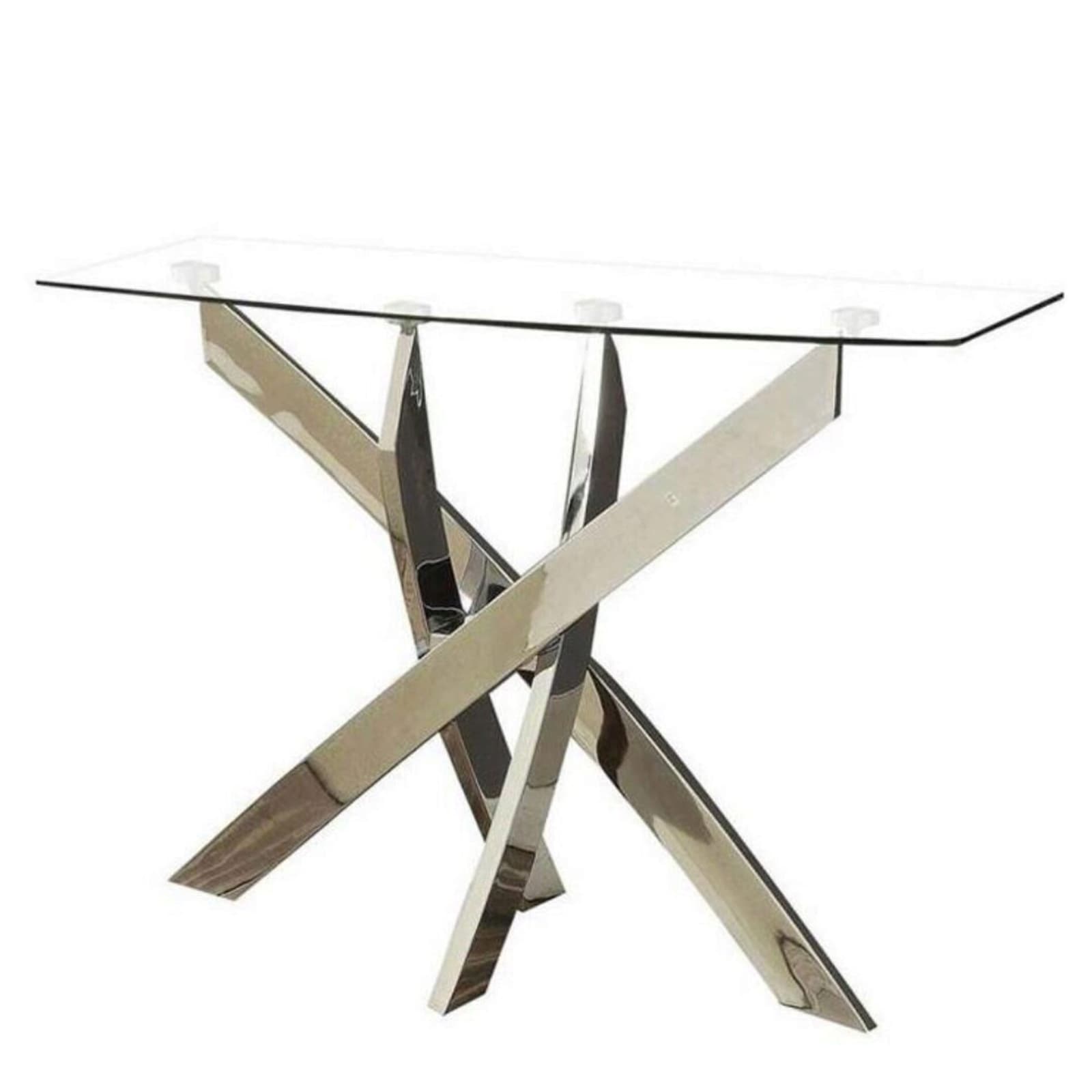 Benzara BM208089 Modern Clear Sofa table
