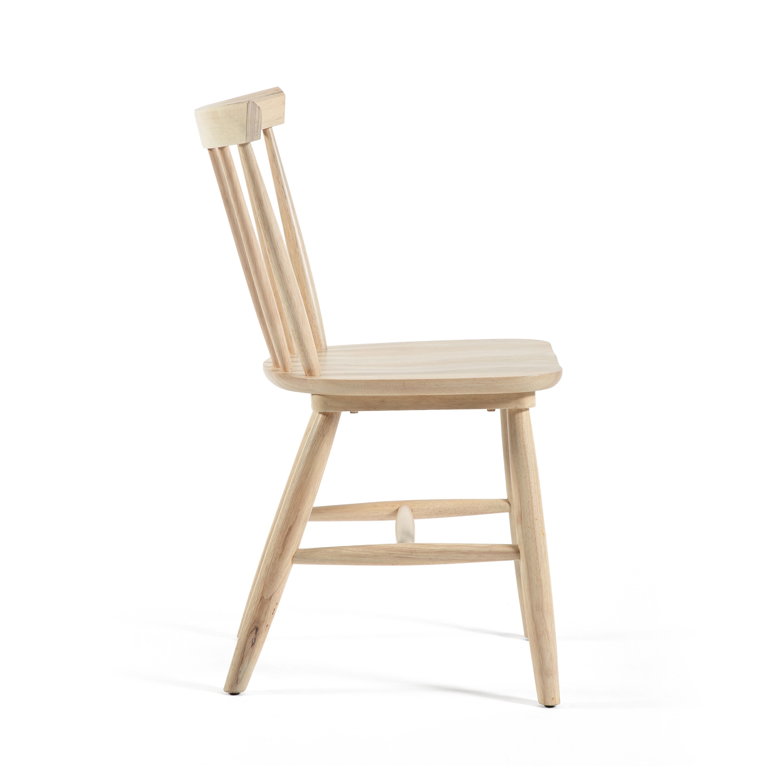 White Oak High Back Windsor Side Chair Set