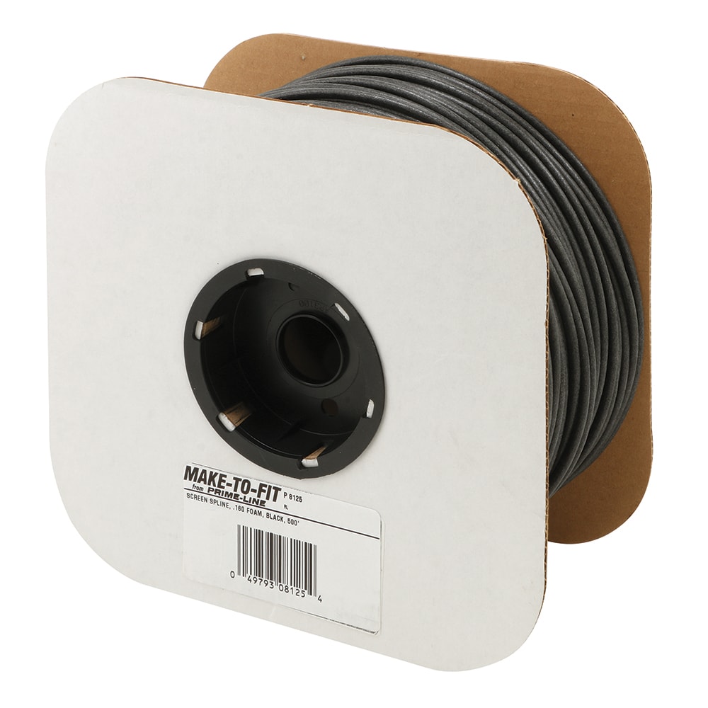 Prime-Line P 8125 0.165 In. X 25 Ft. Roll Gray Spline (1 Roll)