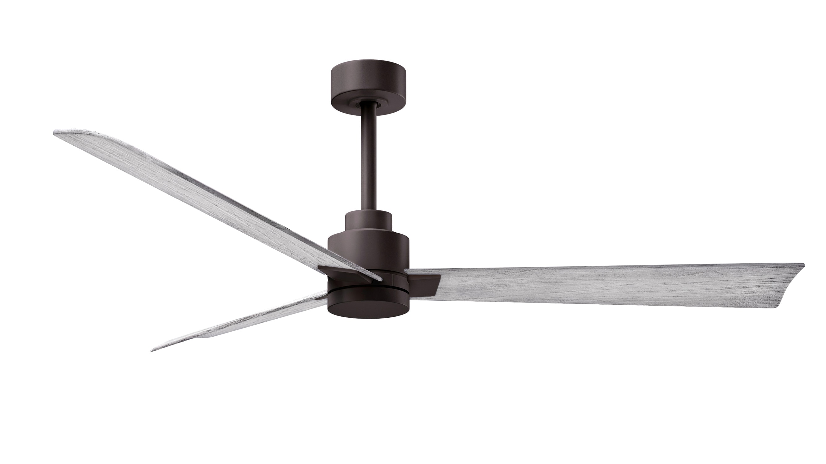 Matthews Fan Company AK-TB-BW-56 Alessandra 56-in Outdoor Textured Bronze with Barnwood Blades Ceiling Fan Without Light - Remote Included ( 3 -Blade )