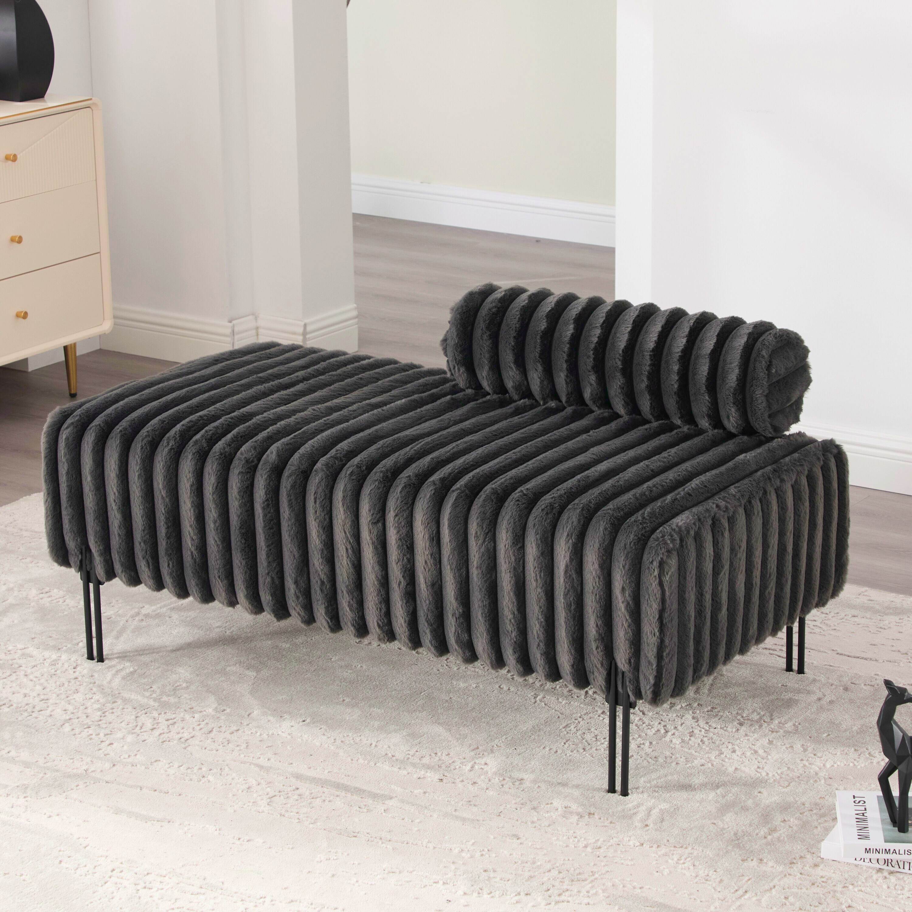 Hrinhom HC-S4127-CHARCOAL bench - View #2
