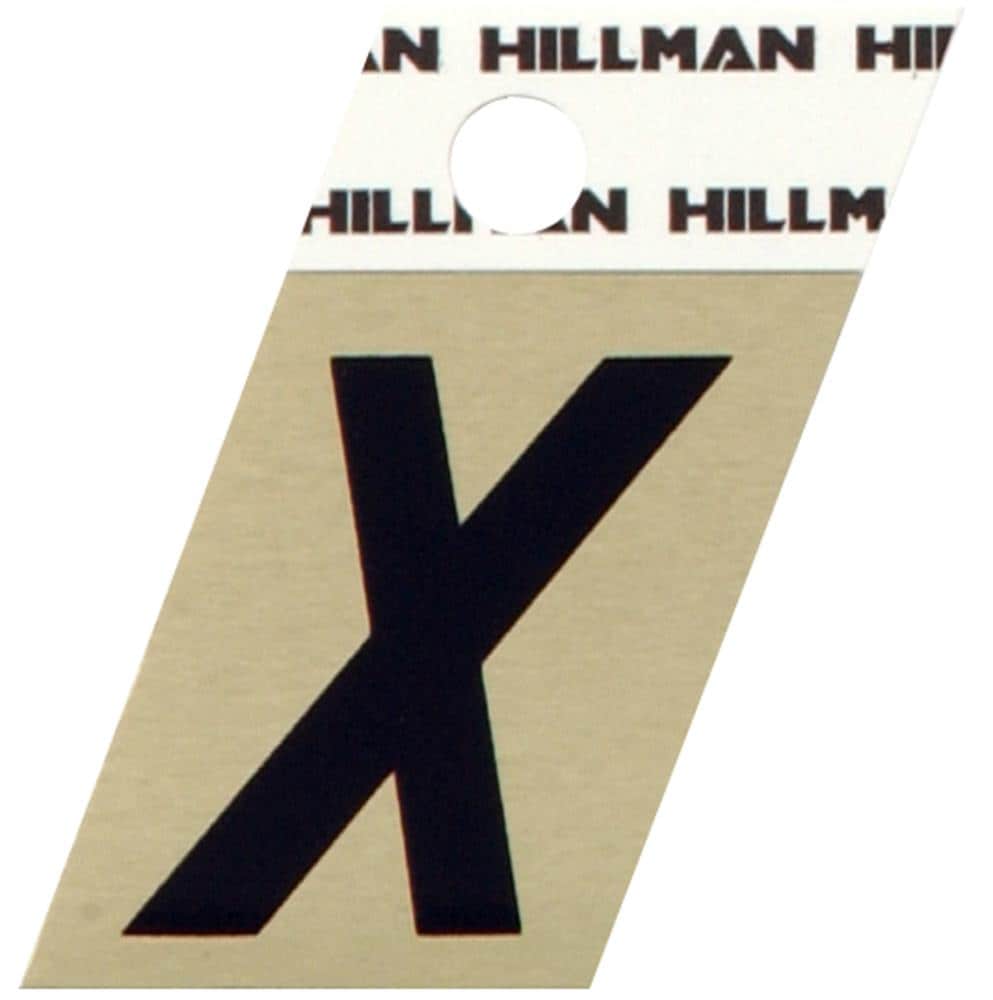 Hillman 840540 1-1/2-in Reflective Black X