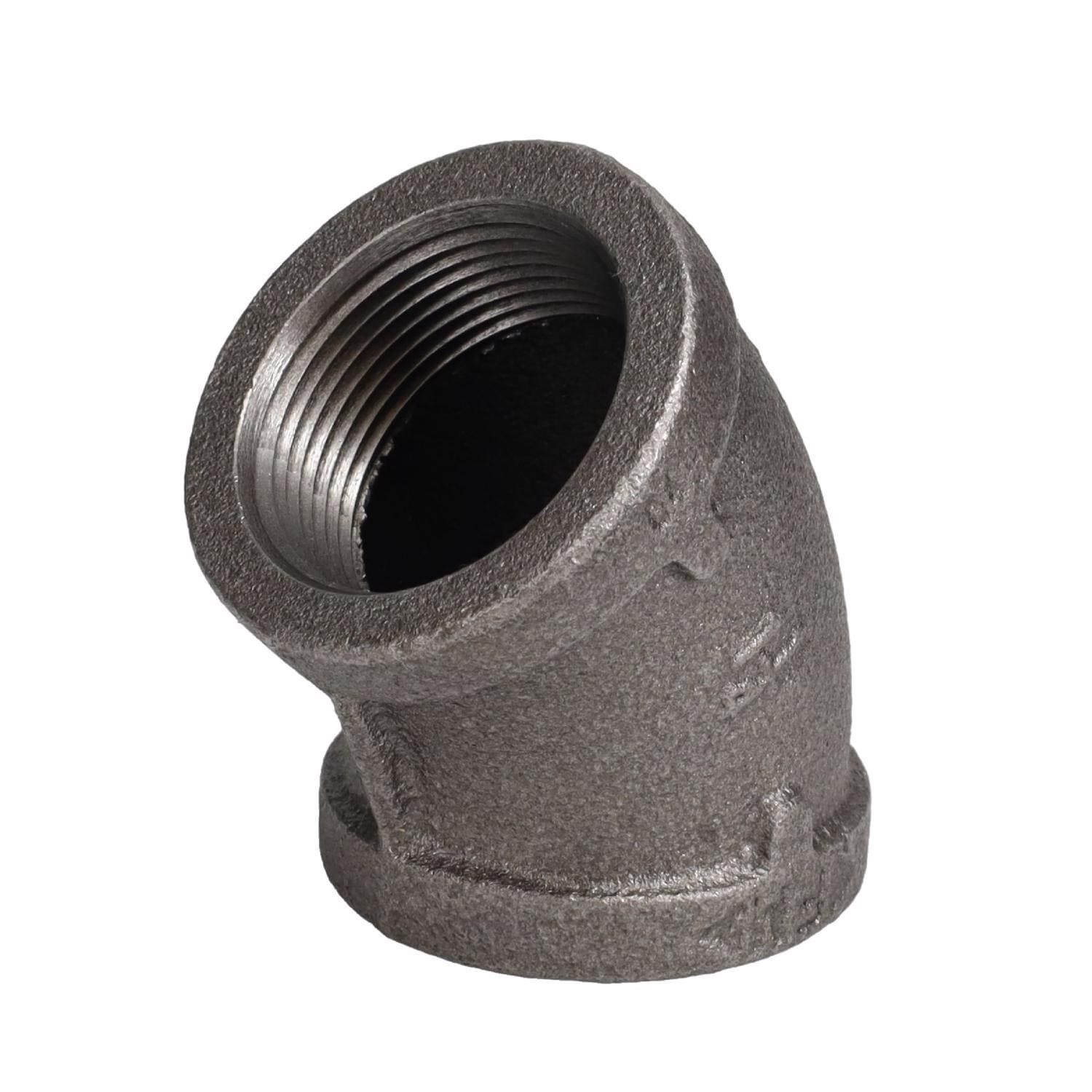 STZ  Industries 1 1/4 in. FIP each X 1 1/4 in. D FIP Black Malleable Iron 45 Degree Elbow