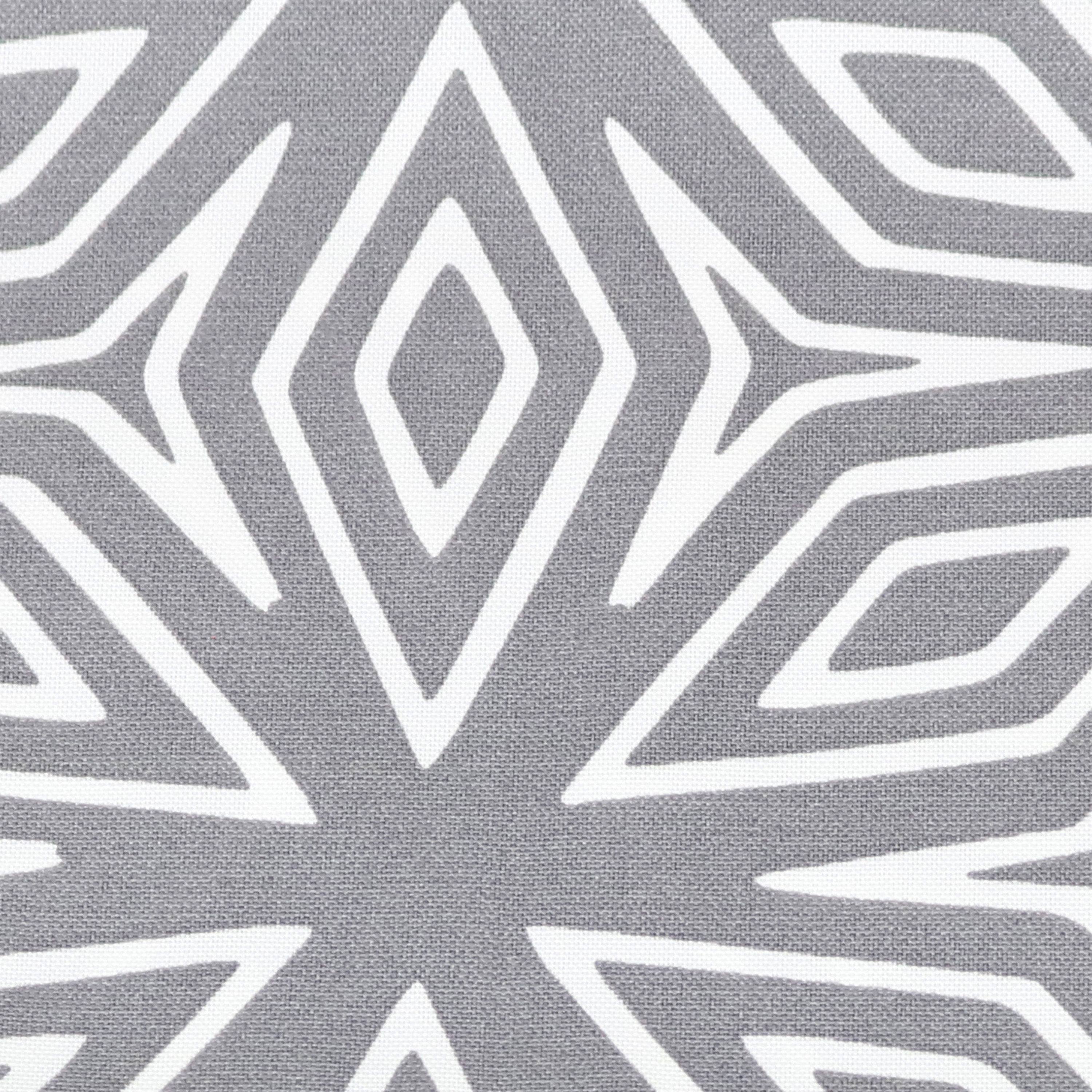 Gray Geometric 17" Square Indoor/Outdoor Throw Pillow Set