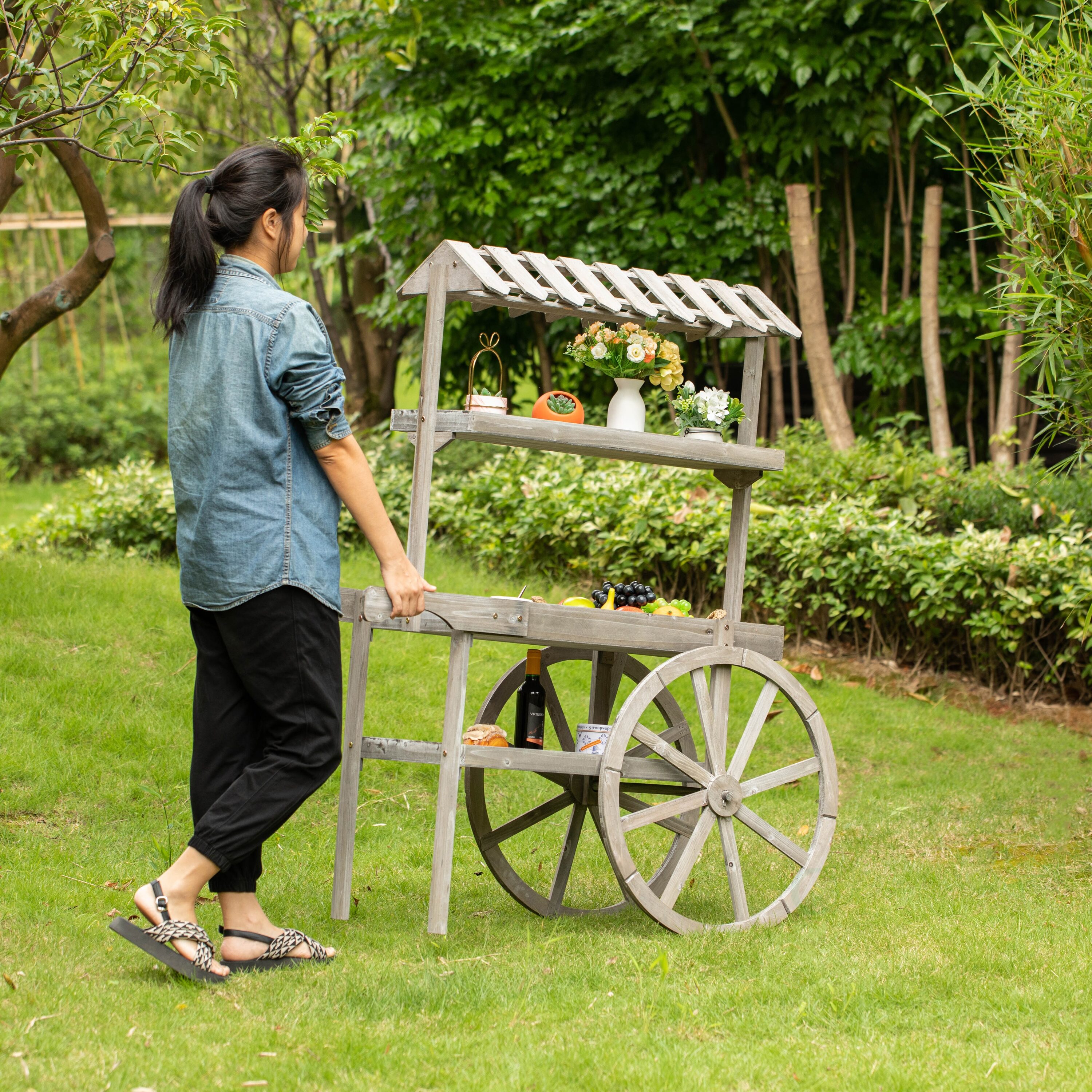 Vintiquewise QI004639 Plant-Stand - View #5