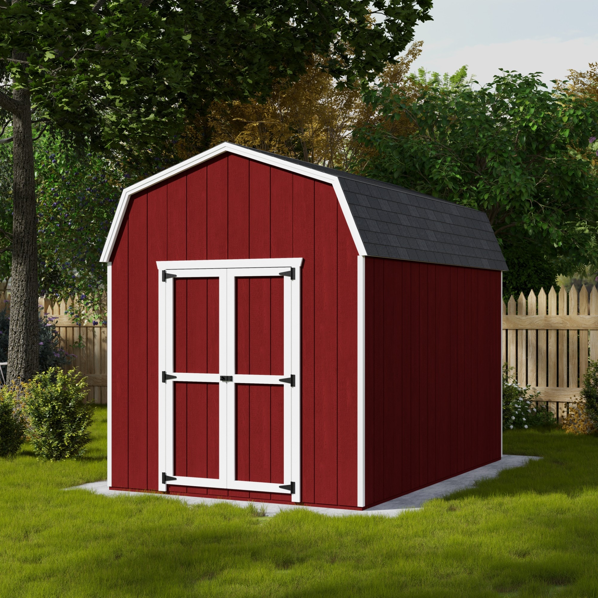 Little Cottage Co 8X12 VGB-6-PC-FK Wood-Storage-Buildings - View #2
