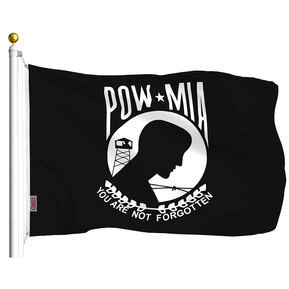 G128 3-ft W x 5-ft H POW MIA Flag