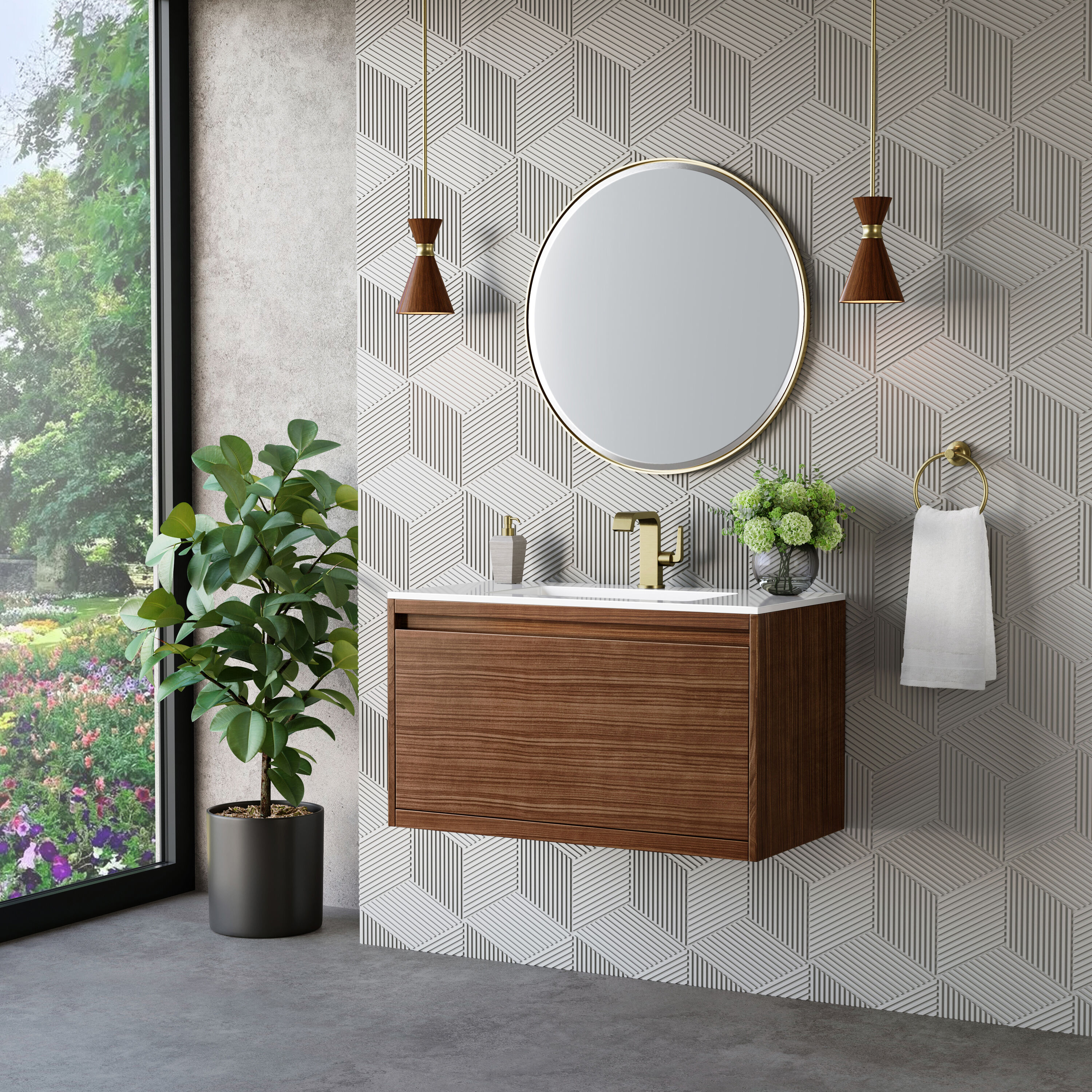 James Martin Vanities 805-V35.4-W-CB-GW Bath-Vanity-Combo - View #5