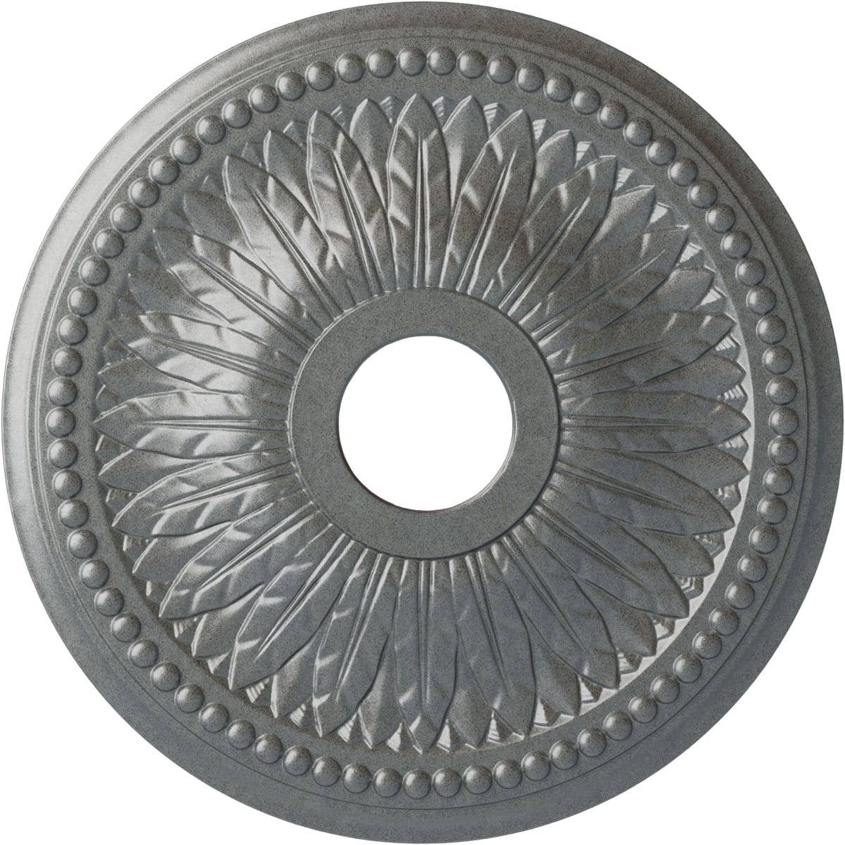 Ekena Millwork CM18BIPLS Bailey 18-in W x 18-in L Painted Platinum Polyurethane Whole Ceiling Medallion