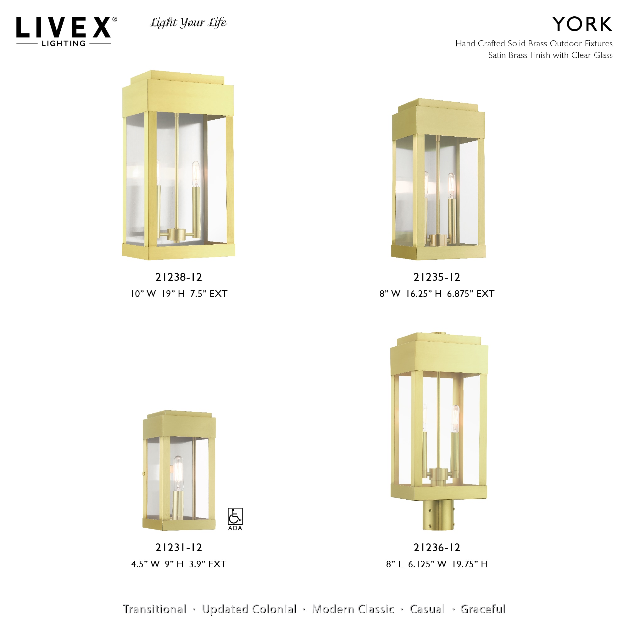 Livex Lighting 27411-12 Outdoor-Wall-Lighting - View #2