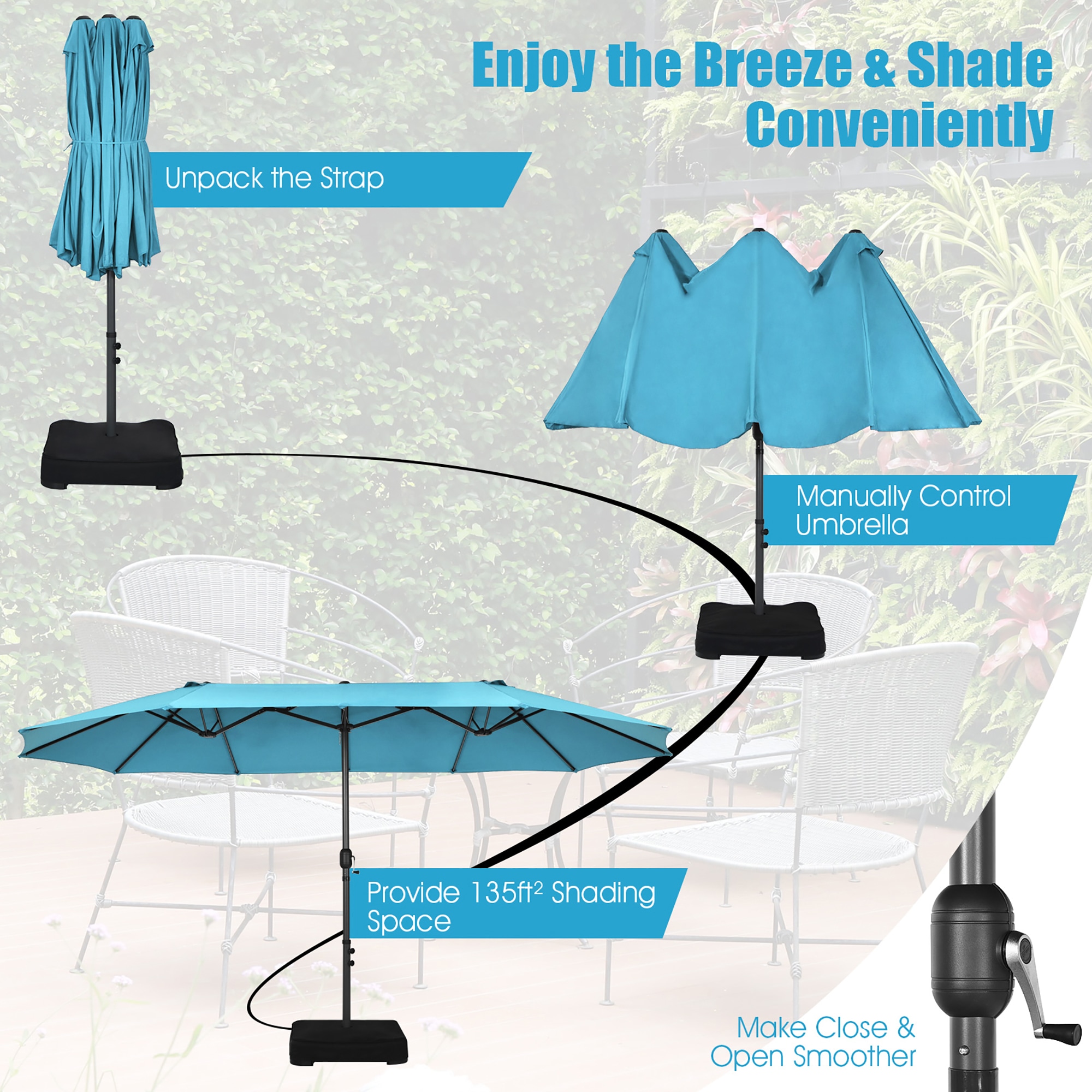 Costway LWS00257 Umbrellas-2 - View #4