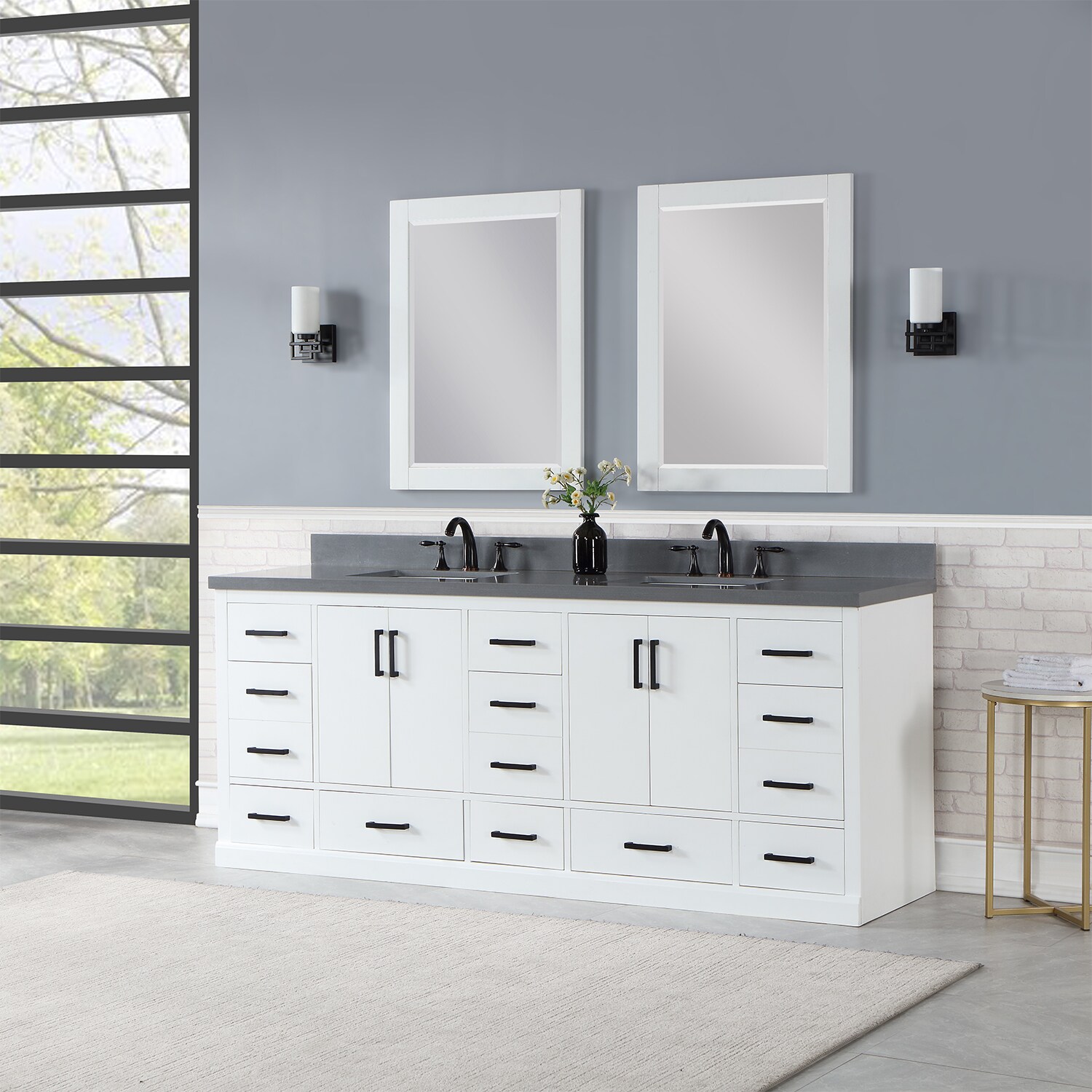 Altair 544084-WH-CG Bath-Vanity-Combo - View #6