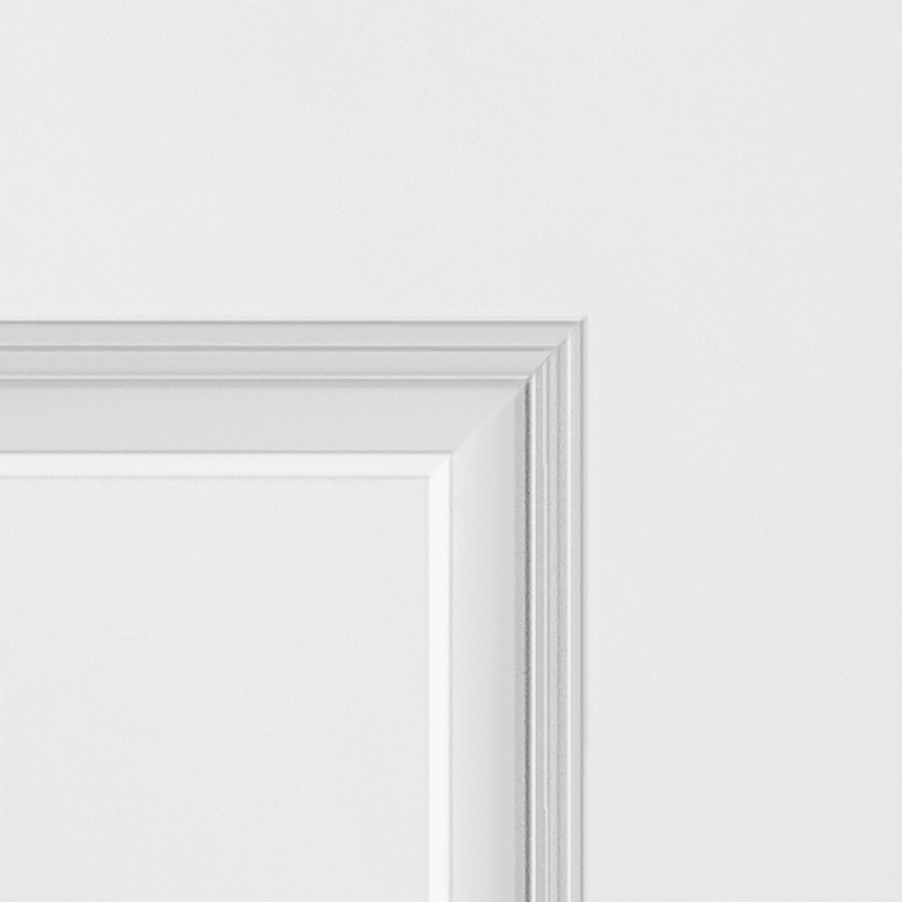 Masonite Traditional 30-in x 80-in 6-panel Textured Hollow Core Molded Composite Slab Door with Lockset Bore