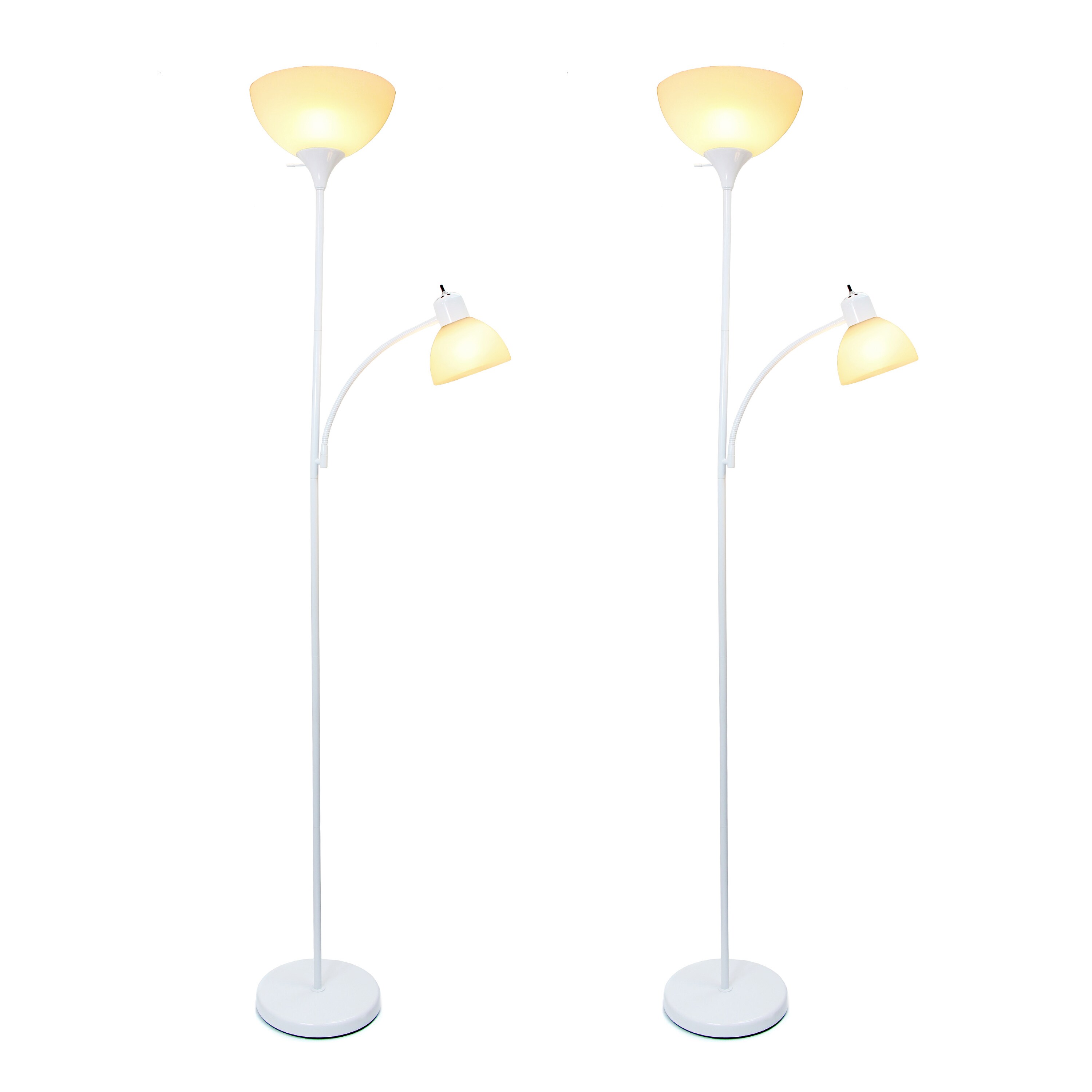 Simple Designs LF2000-WHT-2PK floorlamps - View #2