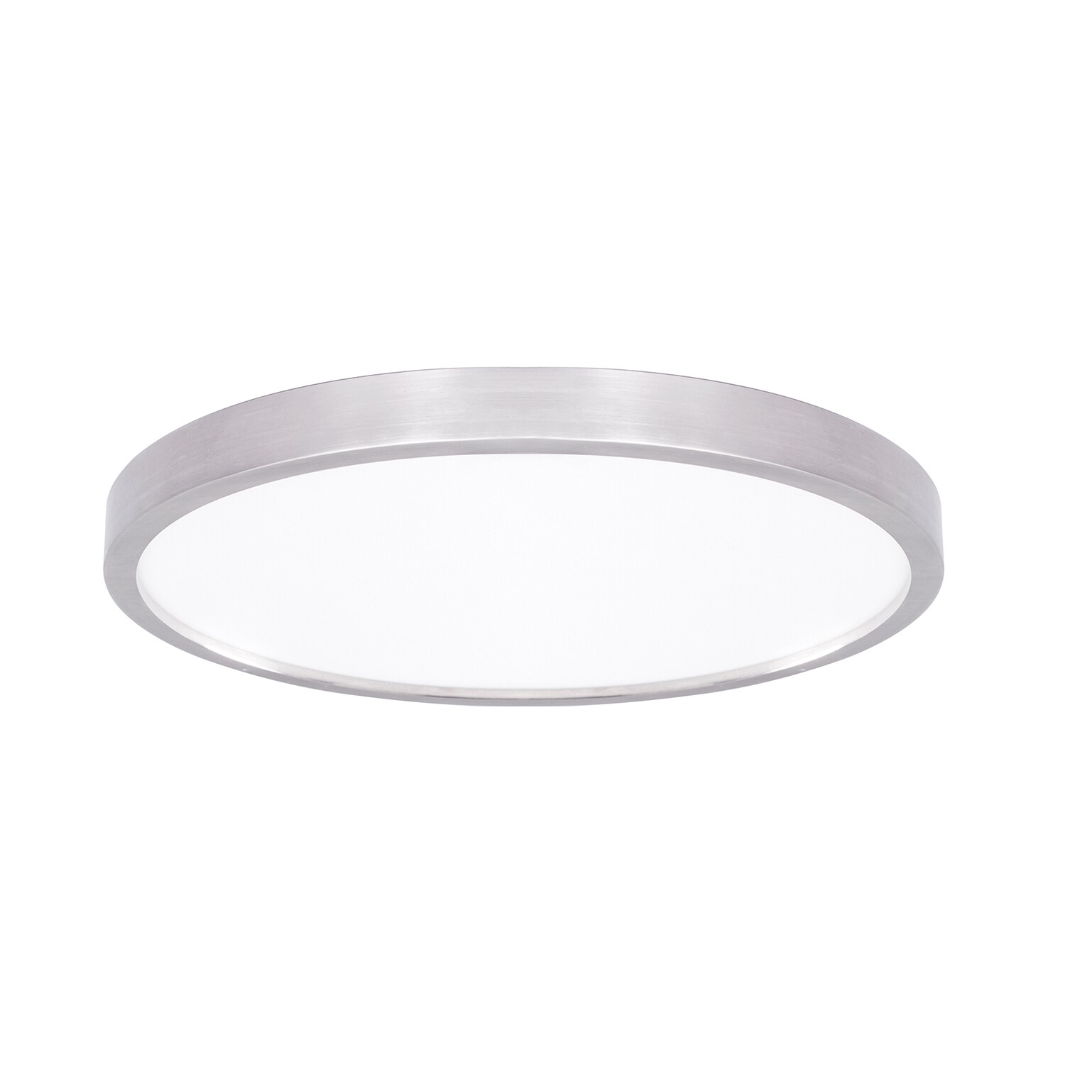 Project Source MXL1069-L18.5K9027 Adjustable Color Temperature 1 -Light 13-in Brushed Nickel Integrated LED Flush Mount Light